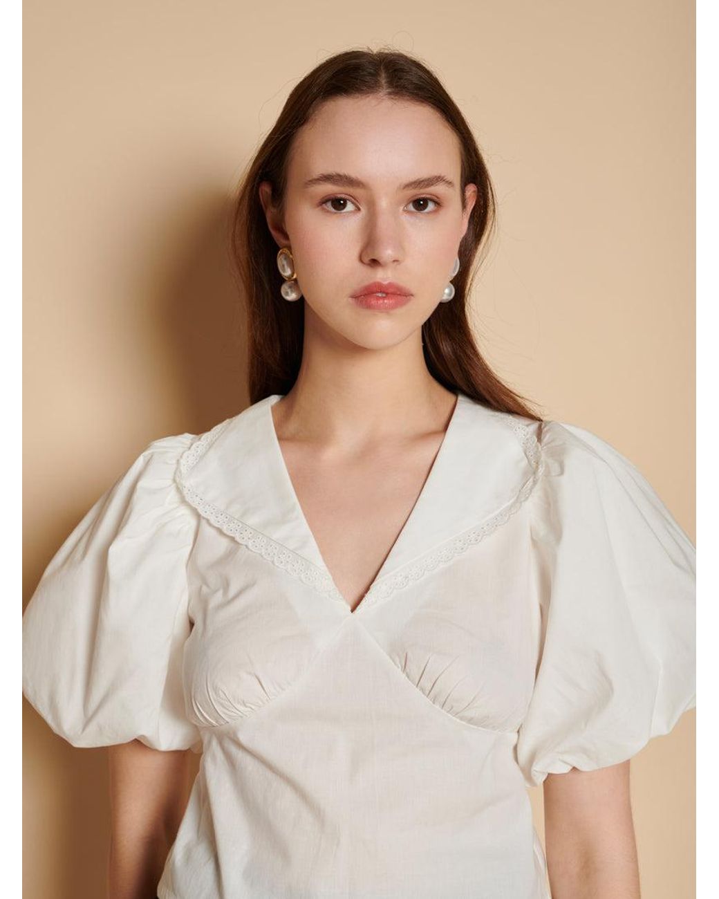 Sister Jane Natural Stuga Cropped Top