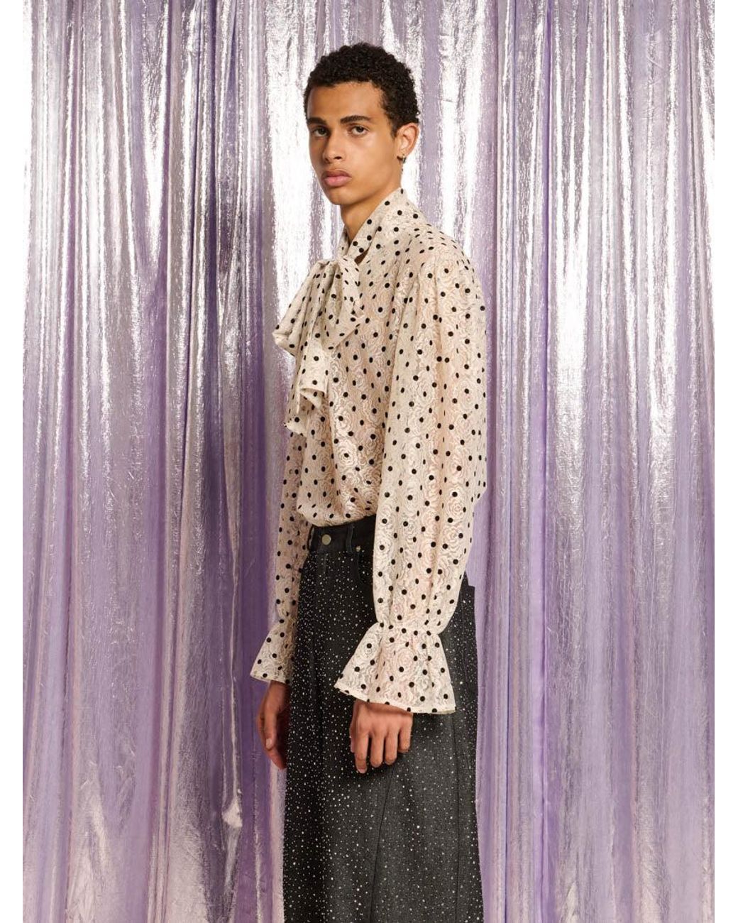 Sister Jane Pink Carrington Lace Bow Shirt