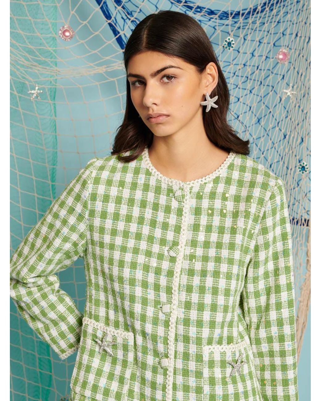 Sister Jane Green Dream Coastal Tweed Jacket