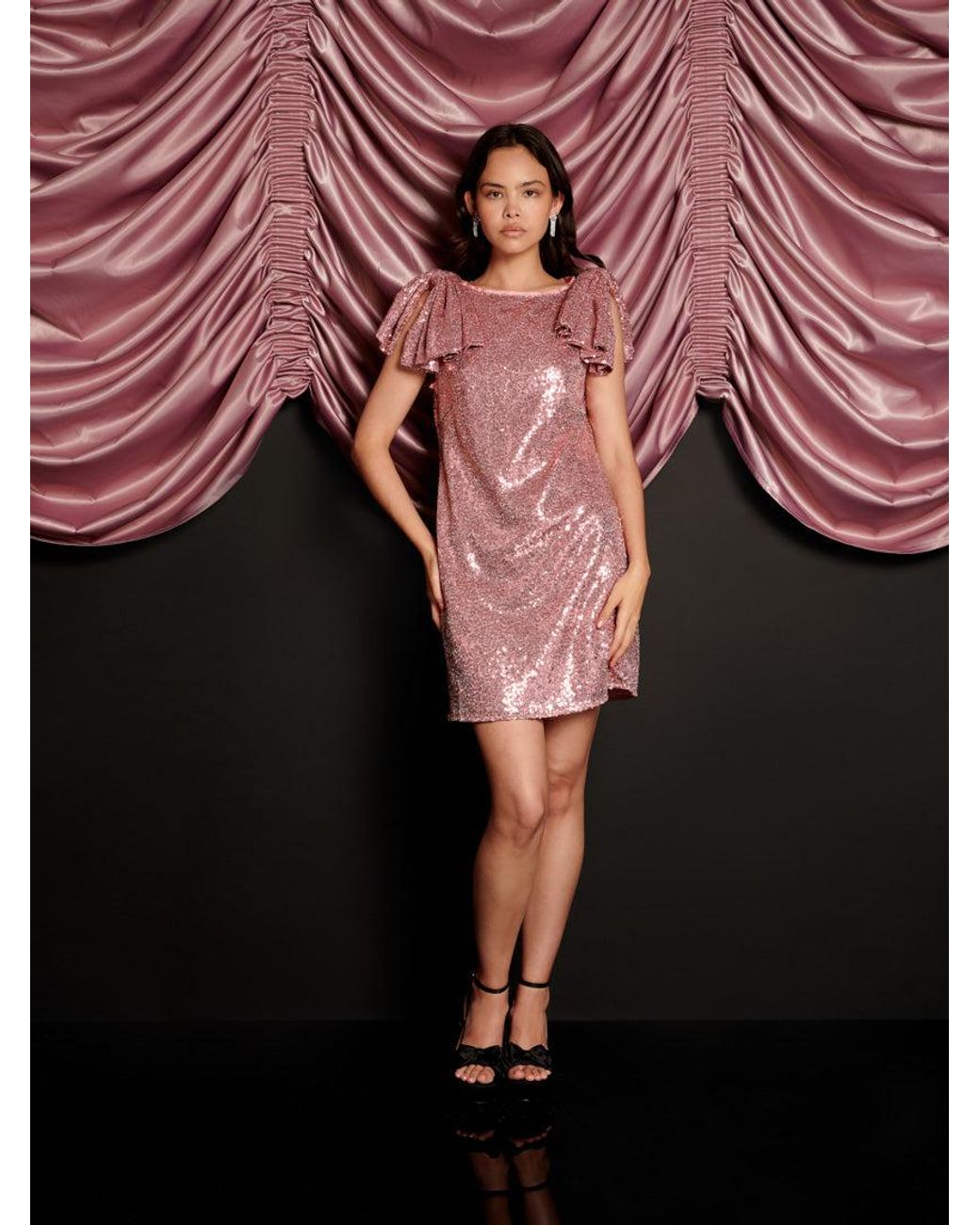 Sister Jane Pink Swoon Sequin Mini Dress