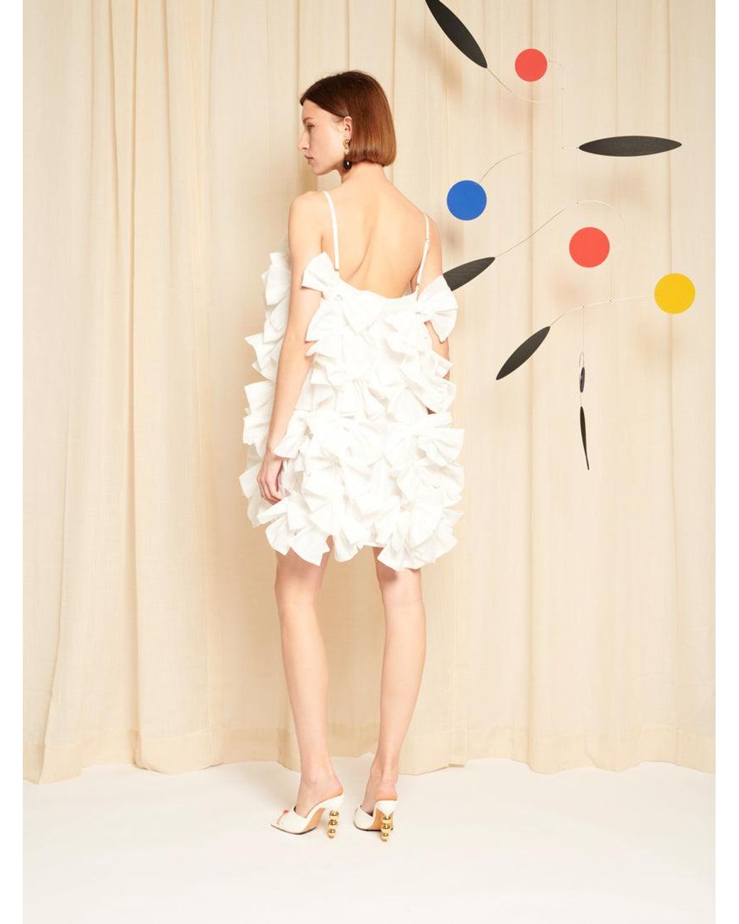 Sister Jane Natural Dream Neroli Bow Mini Dress