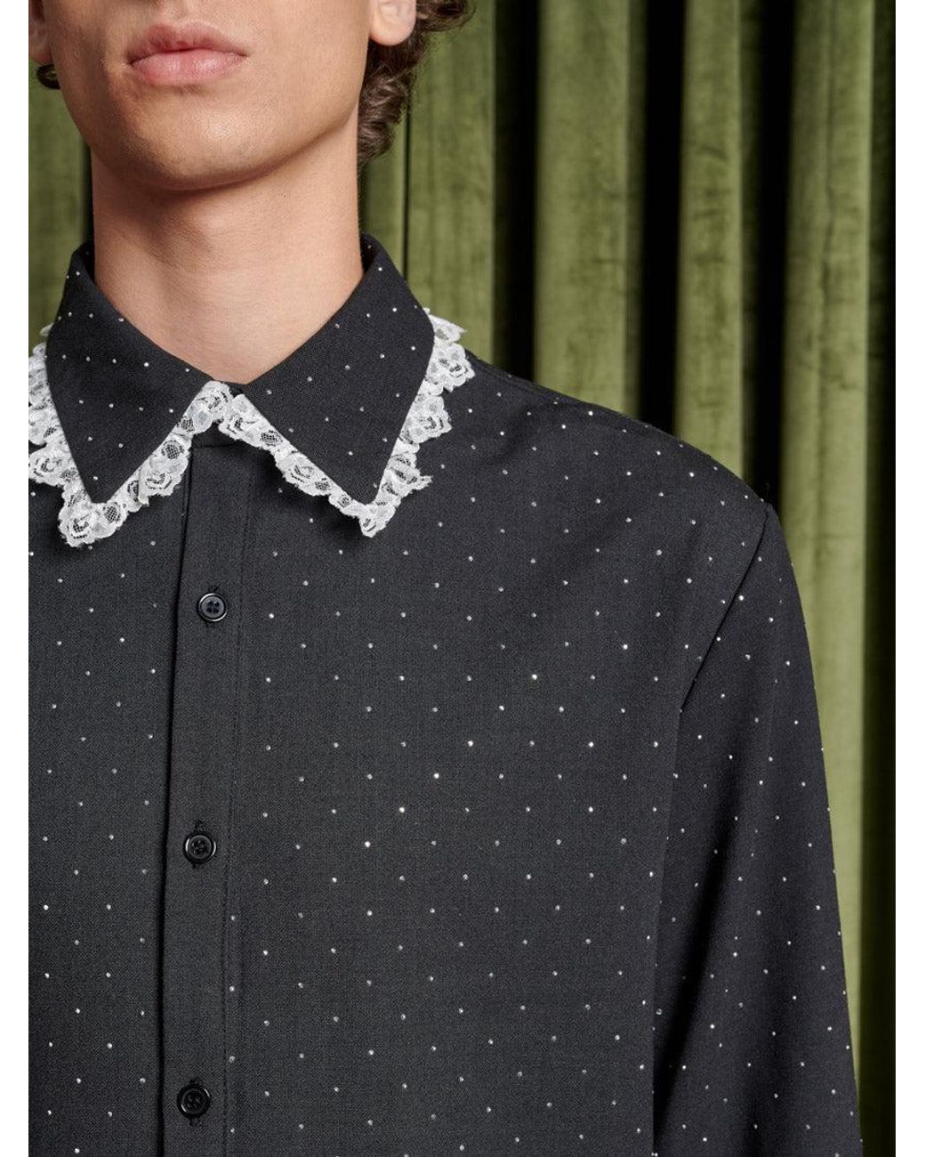 Sister Jane Green Prince Lace Trim Shirt
