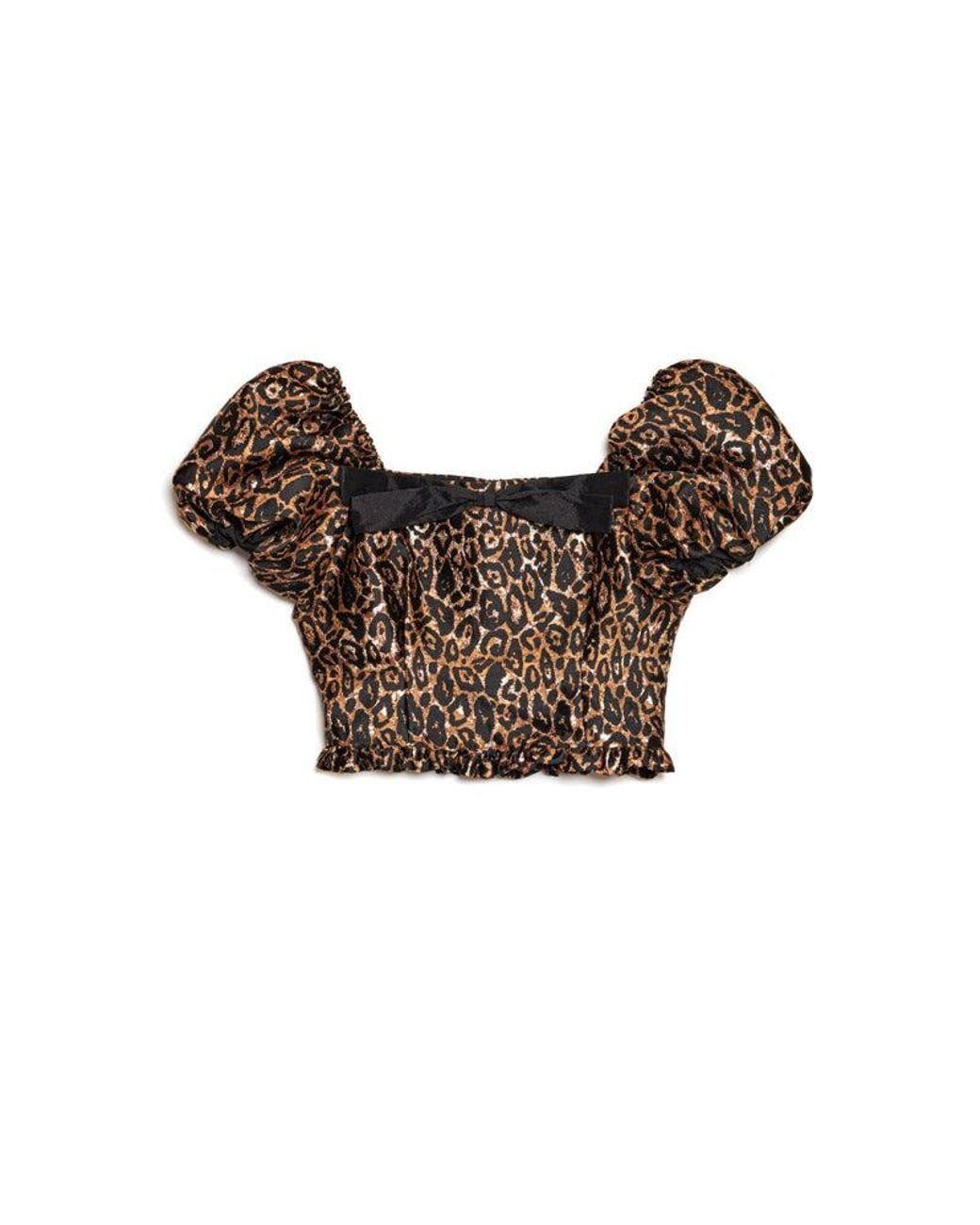 Sister Jane Multicolor Cherie Leopard Jacquard Top