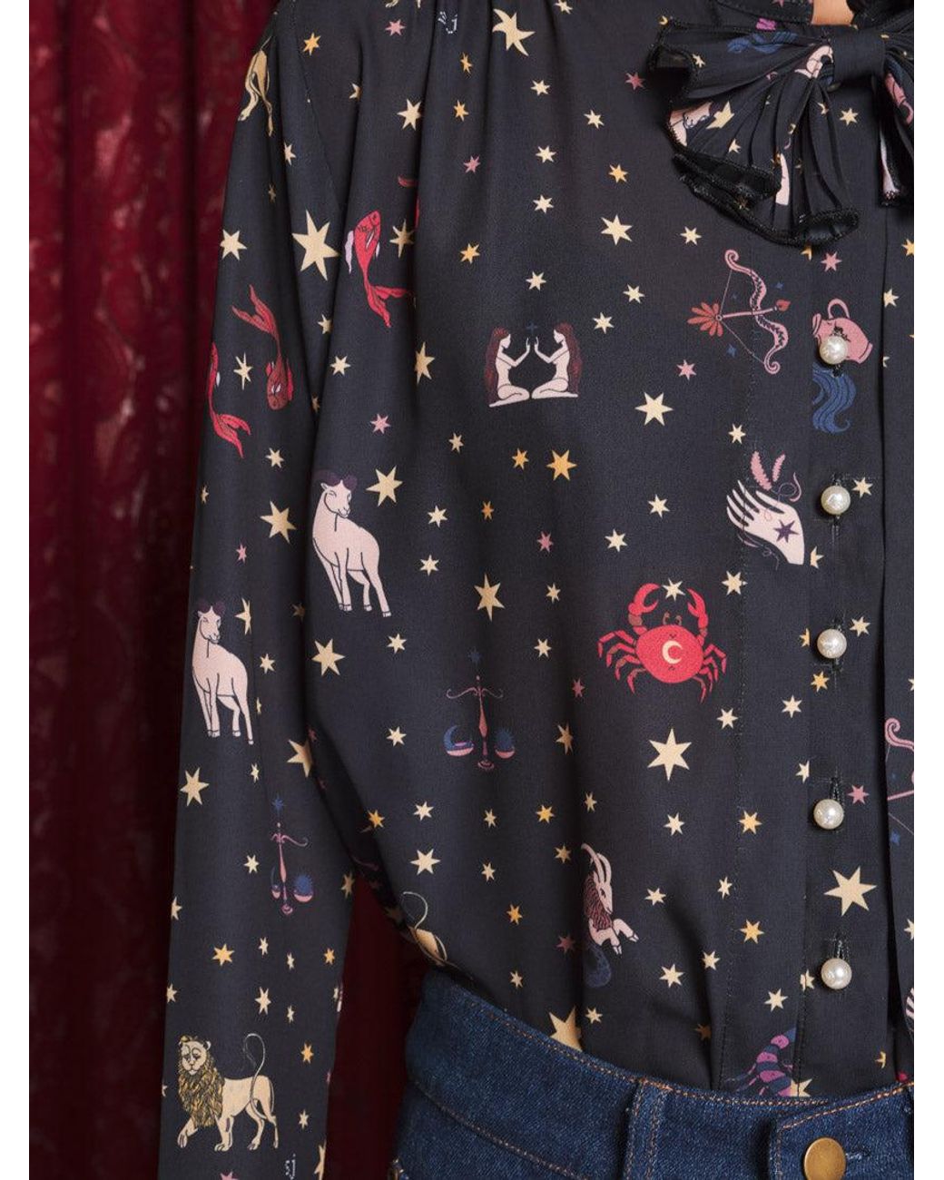 Sister Jane Red Tarot Reader Blouse