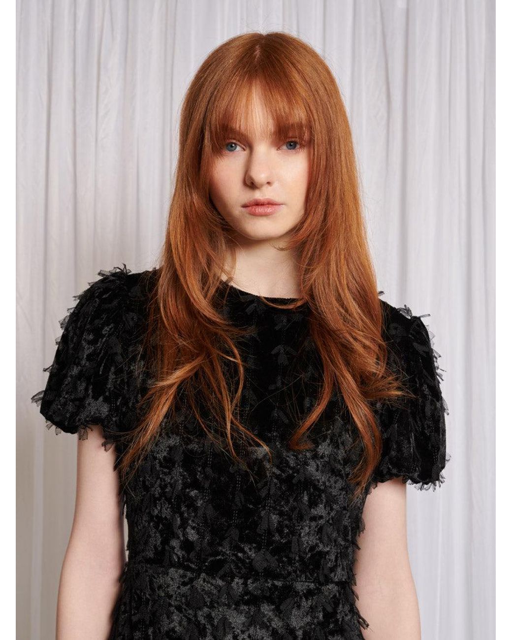 Sister Jane Black Amour Velour Mini Dress