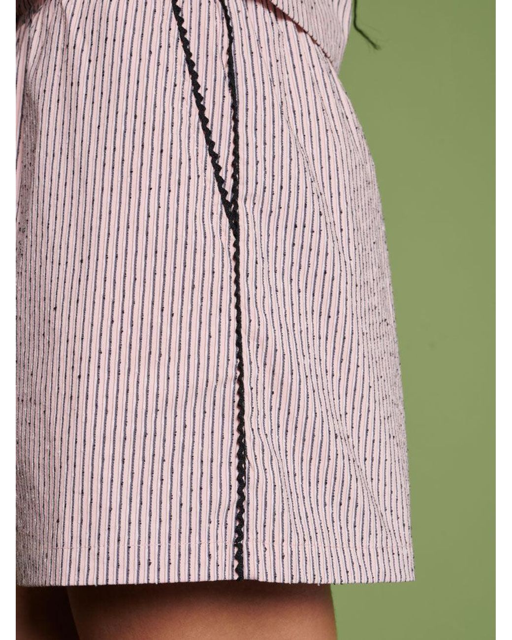Sister Jane Green Ghospell Dara Stripe Shorts