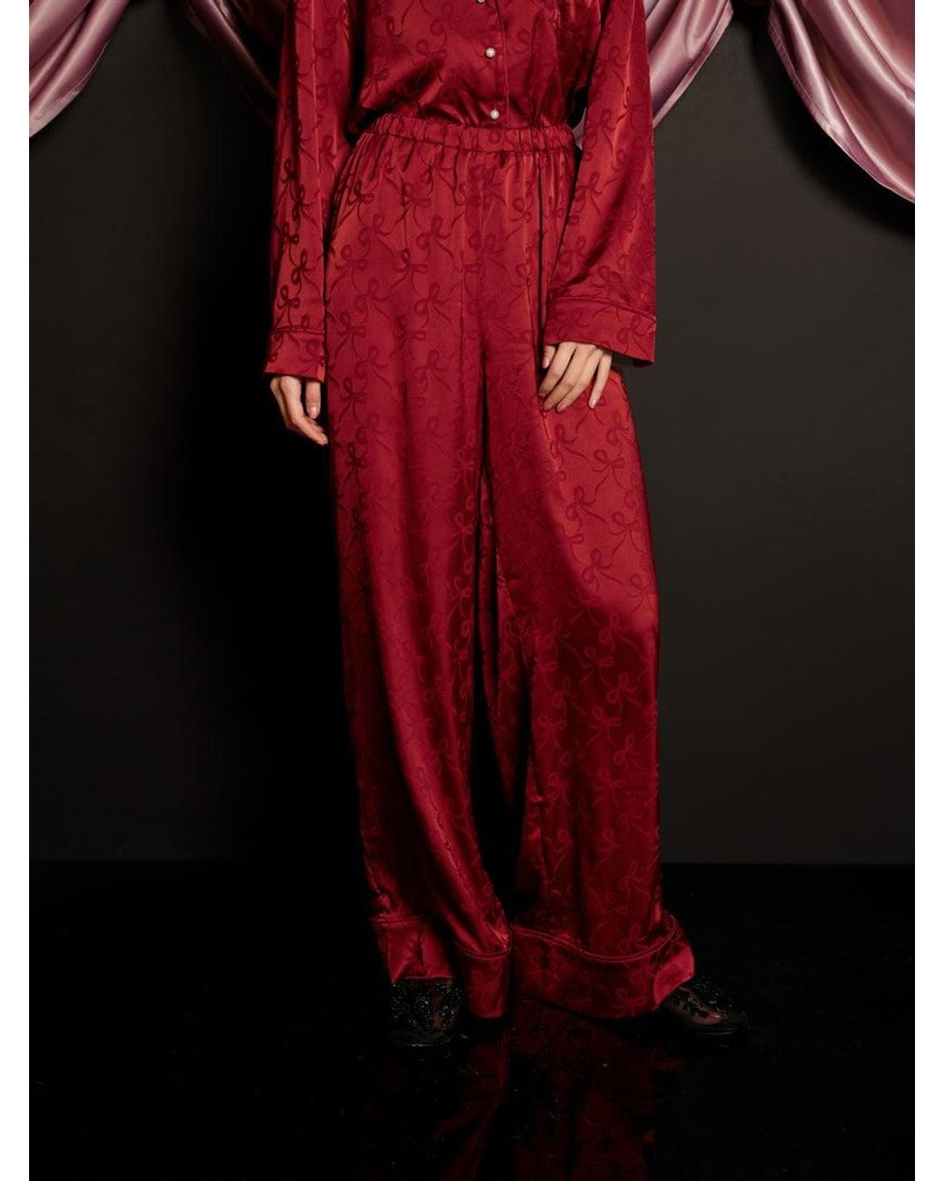 Sister Jane Red Dita Bow Pyjama Trousers