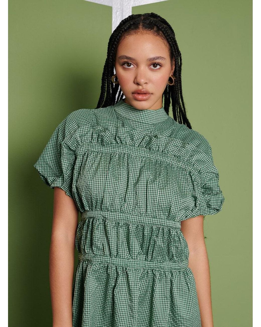 Sister Jane Green Ghospell Jessica Check Mini Dress