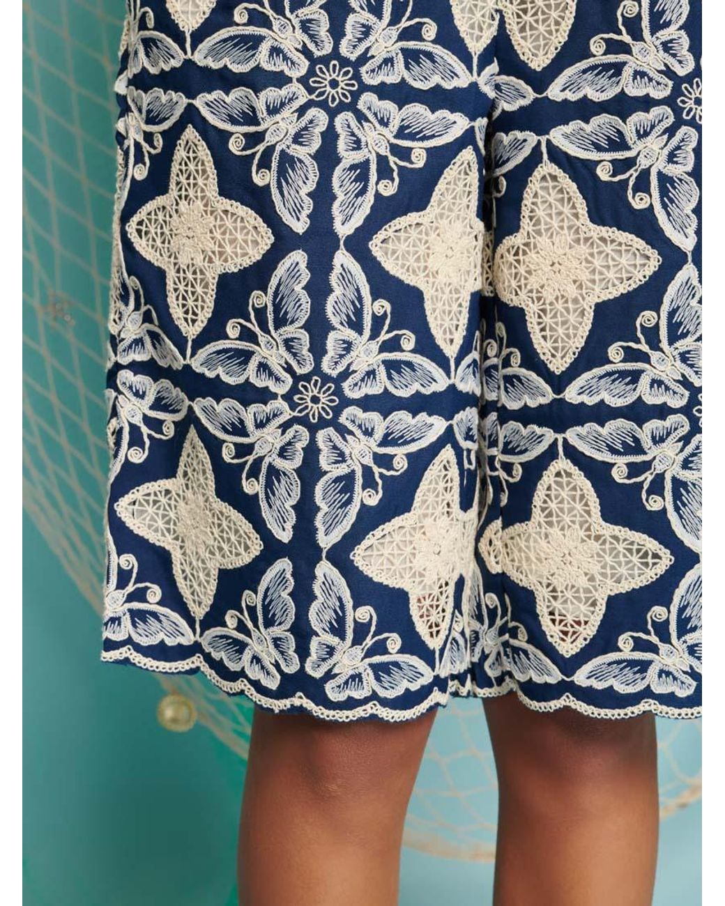 Sister Jane Blue Dream Varuna Embroidered Shorts