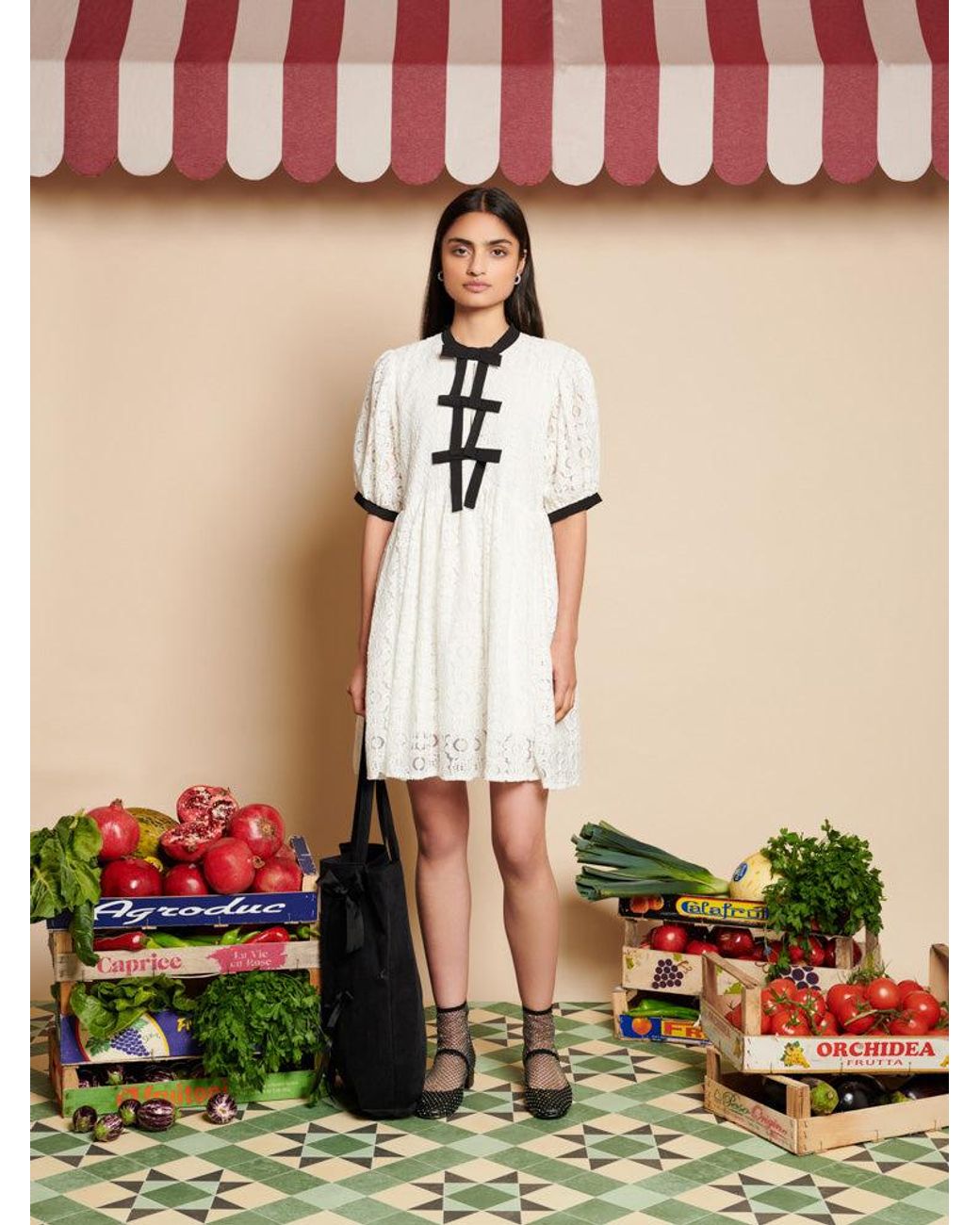 Sister Jane Natural Vanilla Lace Mini Dress