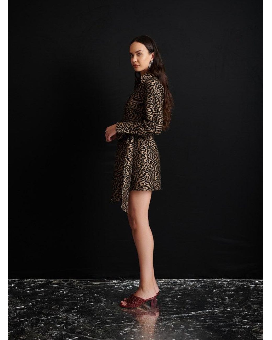 Sister Jane Black Ghospell Phoebe Jacquard Mini Dress