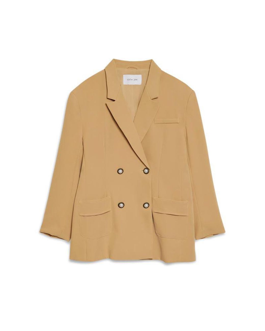 Sister Jane Green Harlow Crepe Double Breasted Blazer