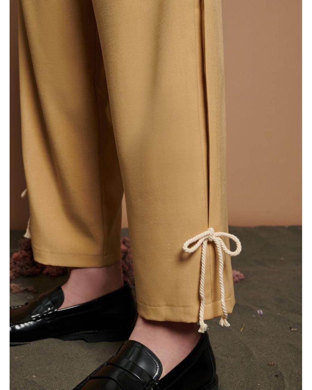 Sister Jane Natural Dash Pleat Trousers