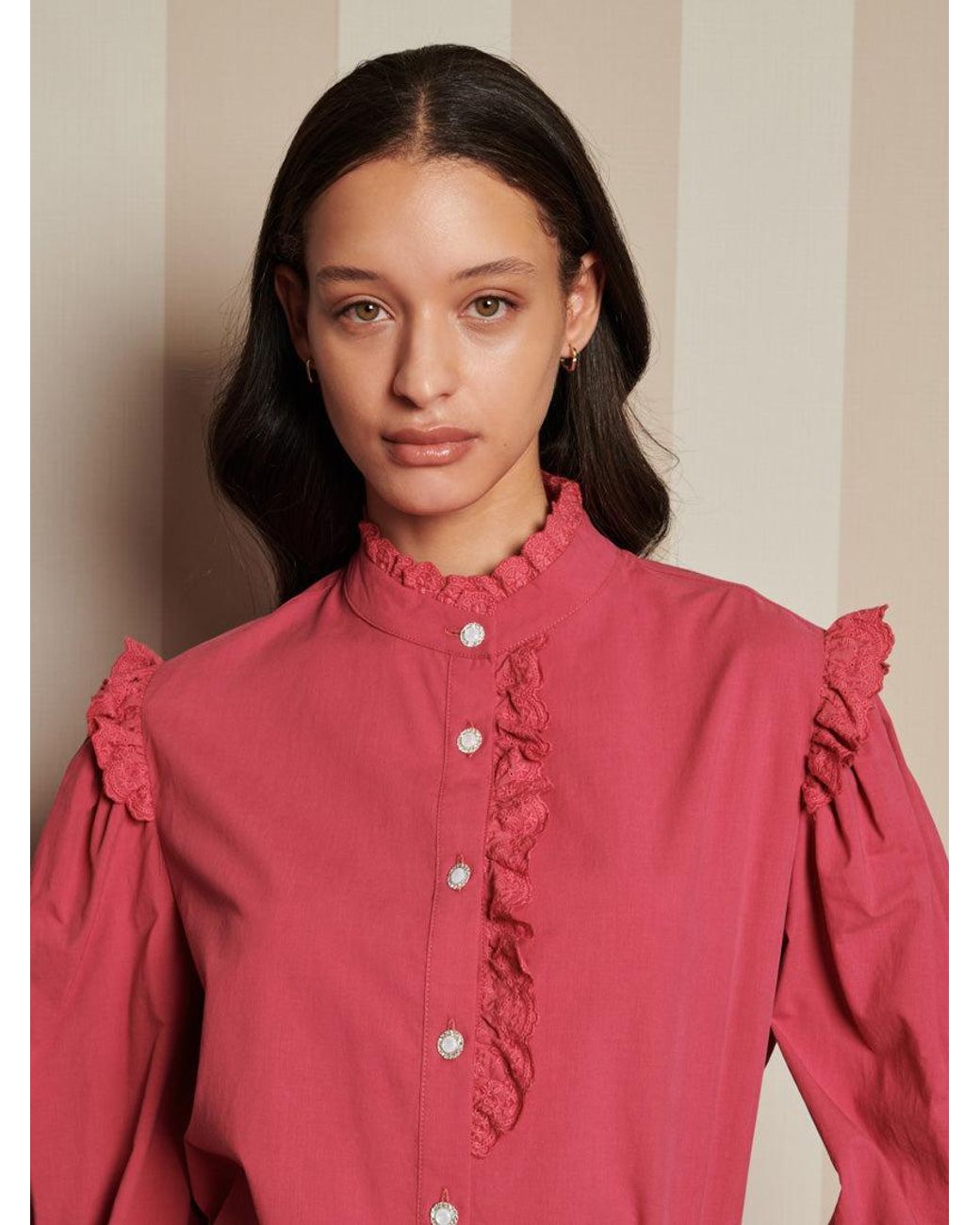 Sister Jane Pink Fern Fare Blouse