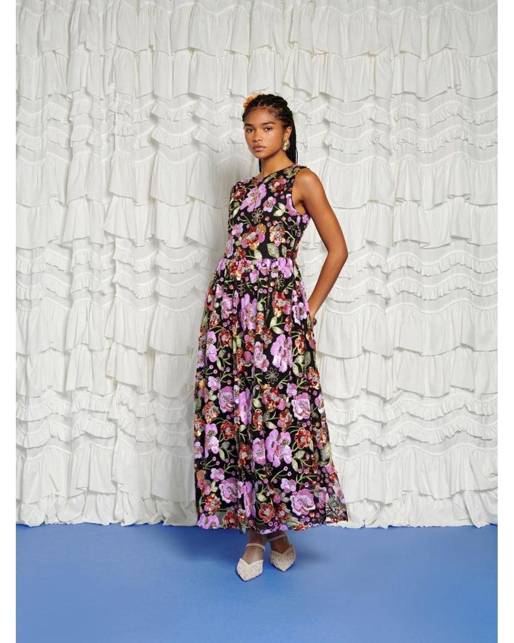 Sister Jane White Dream Luz Beaded Maxi Dress