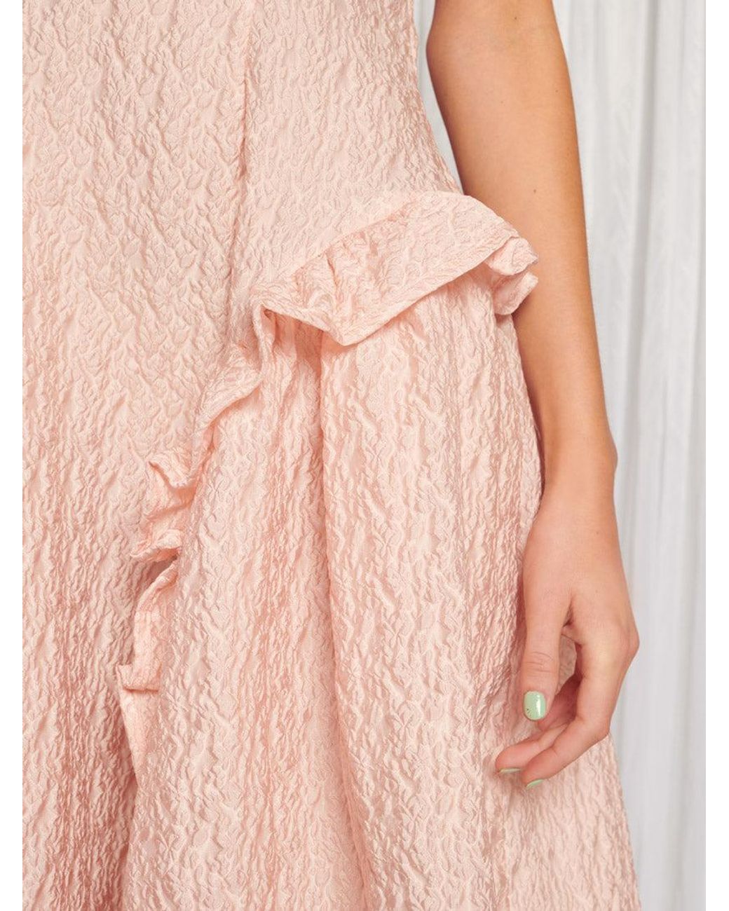 Sister Jane Dream Swift Jacquard Midi Dress in Pink | Lyst