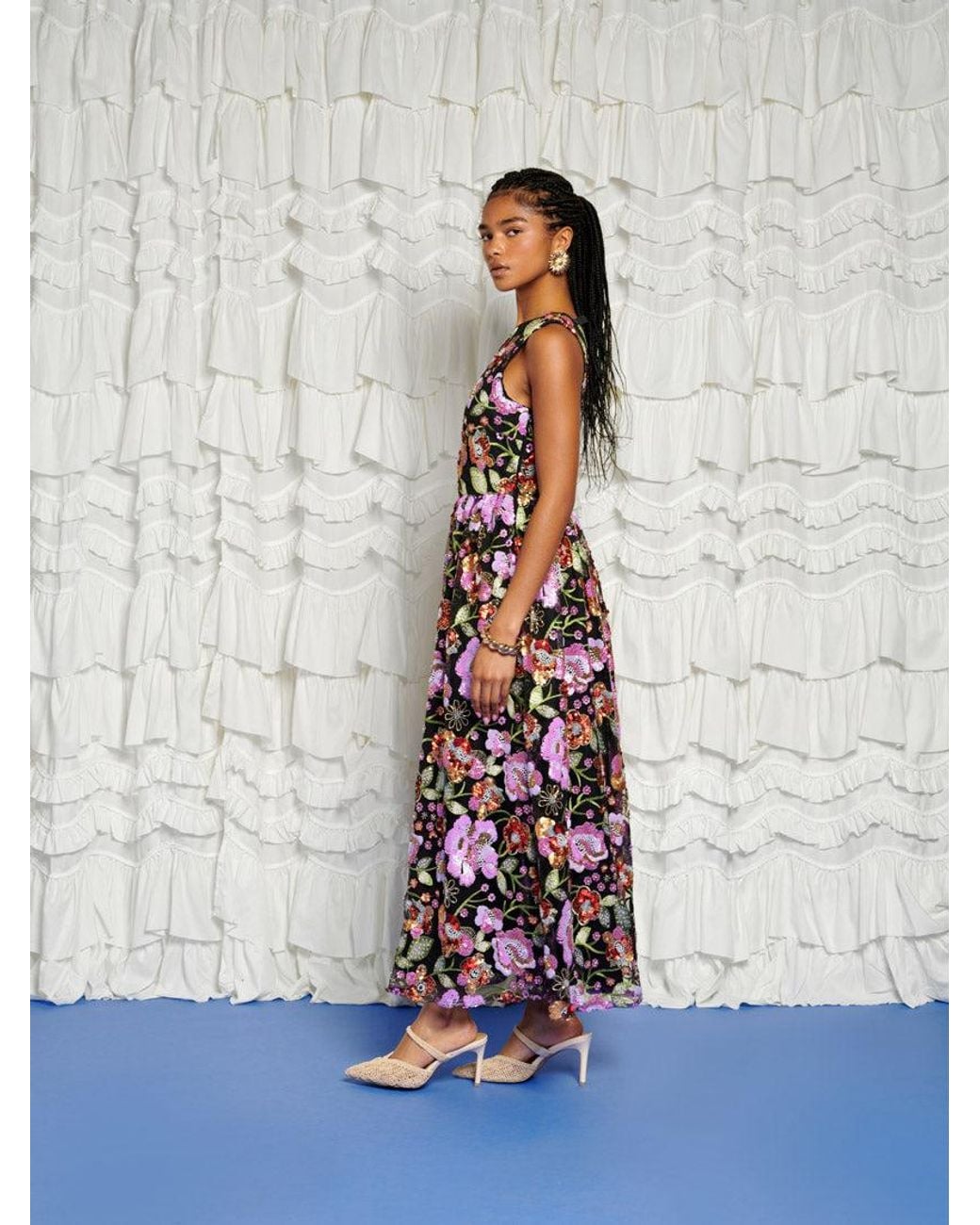 Sister Jane White Dream Luz Beaded Maxi Dress