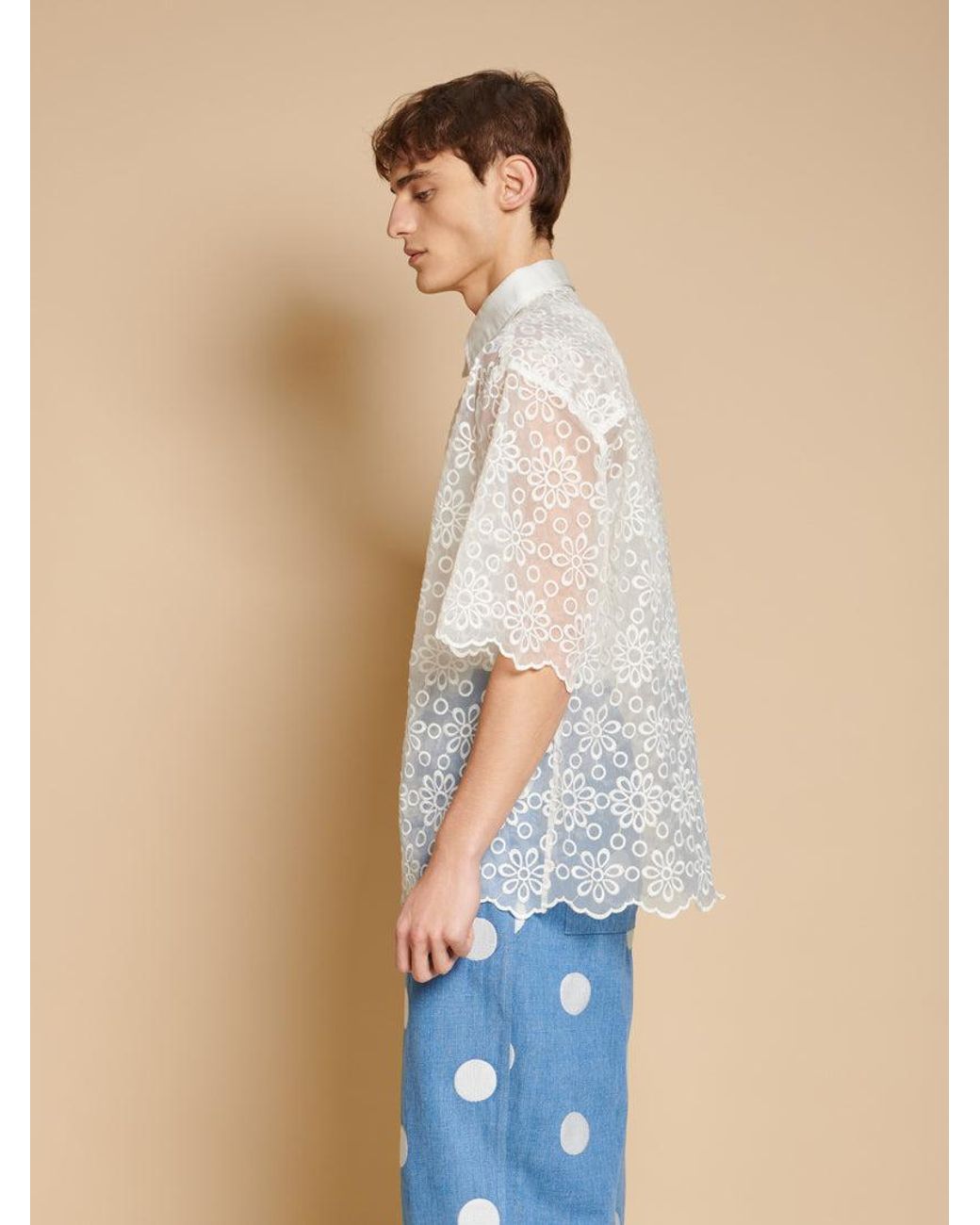 Sister Jane Blue Walter Embroidered Polo Top