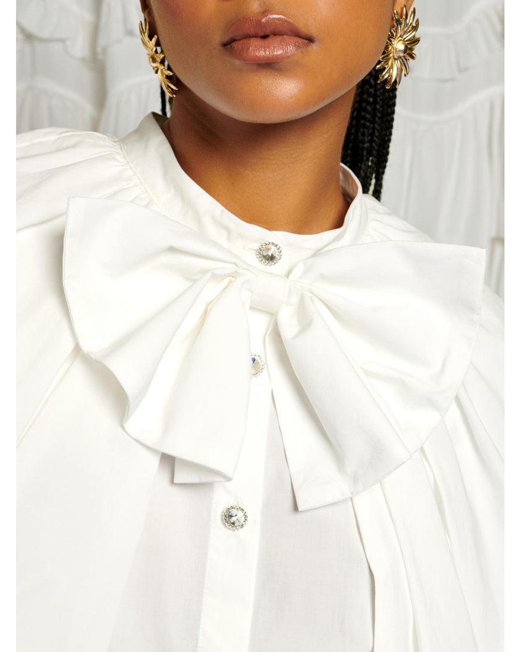 Sister Jane White Dream Rumba Bow Blouse