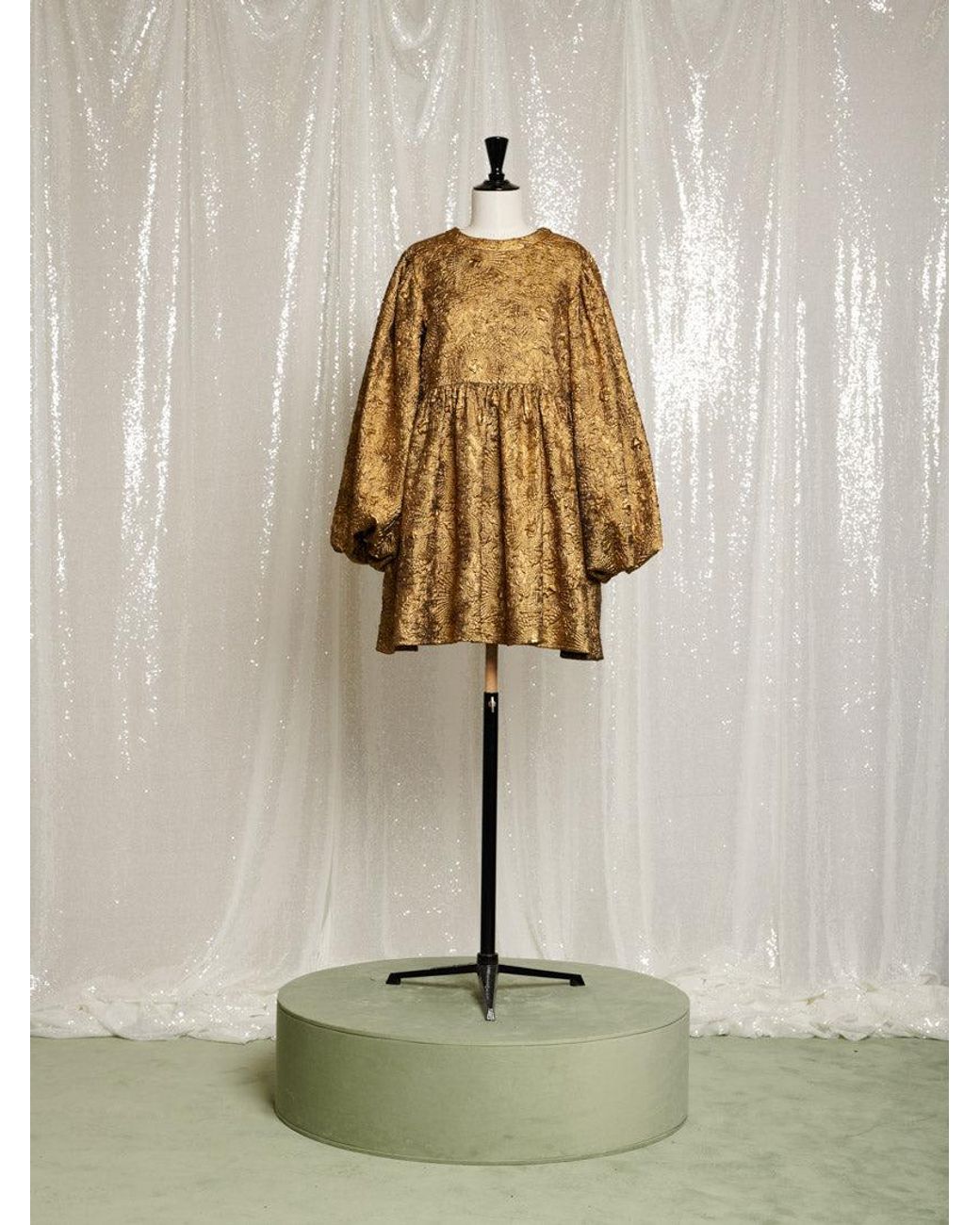 Sister Jane Natural Dream Masquerade Jacquard Mini Dress