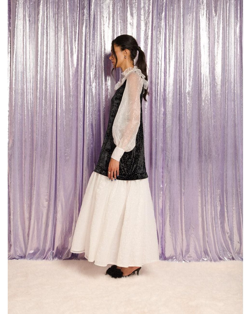Sister Jane Pink Starlet Velvet Maxi Dress