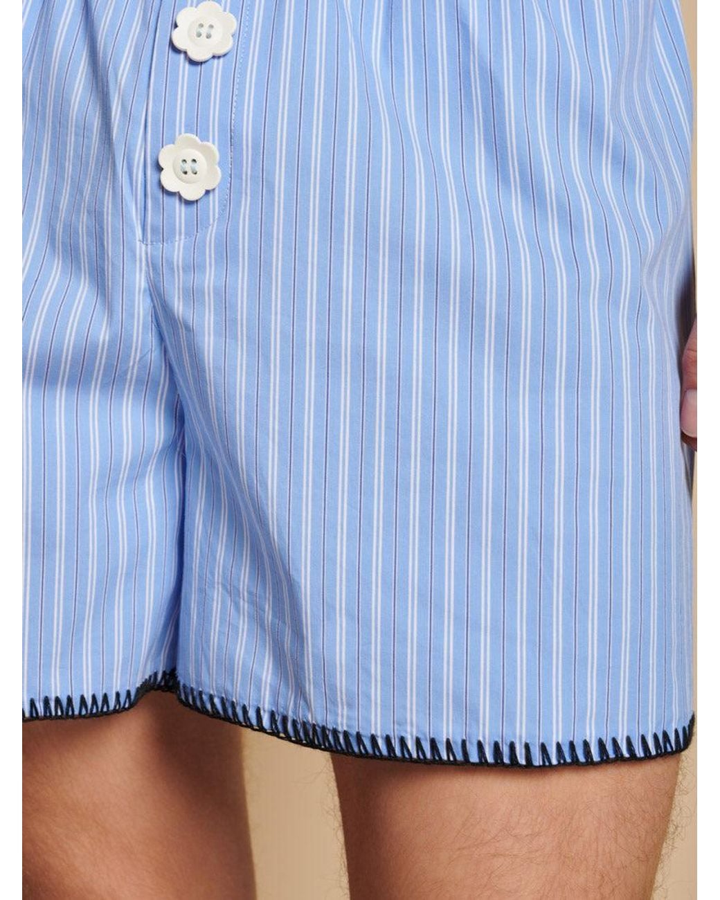 Sister Jane Blue Isak Stripe Shorts