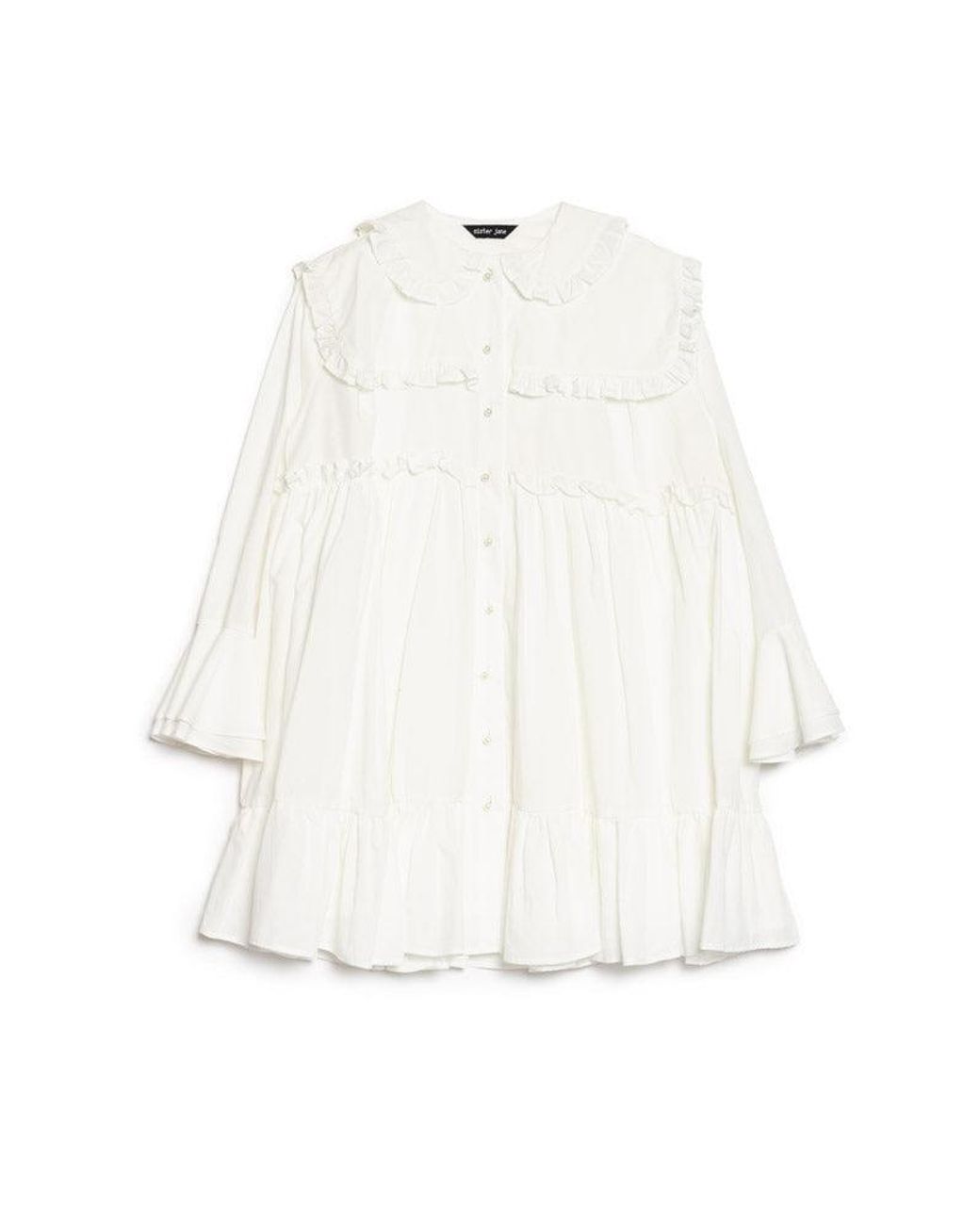 Sister Jane Purple Sweet Pea Collar Mini Dress