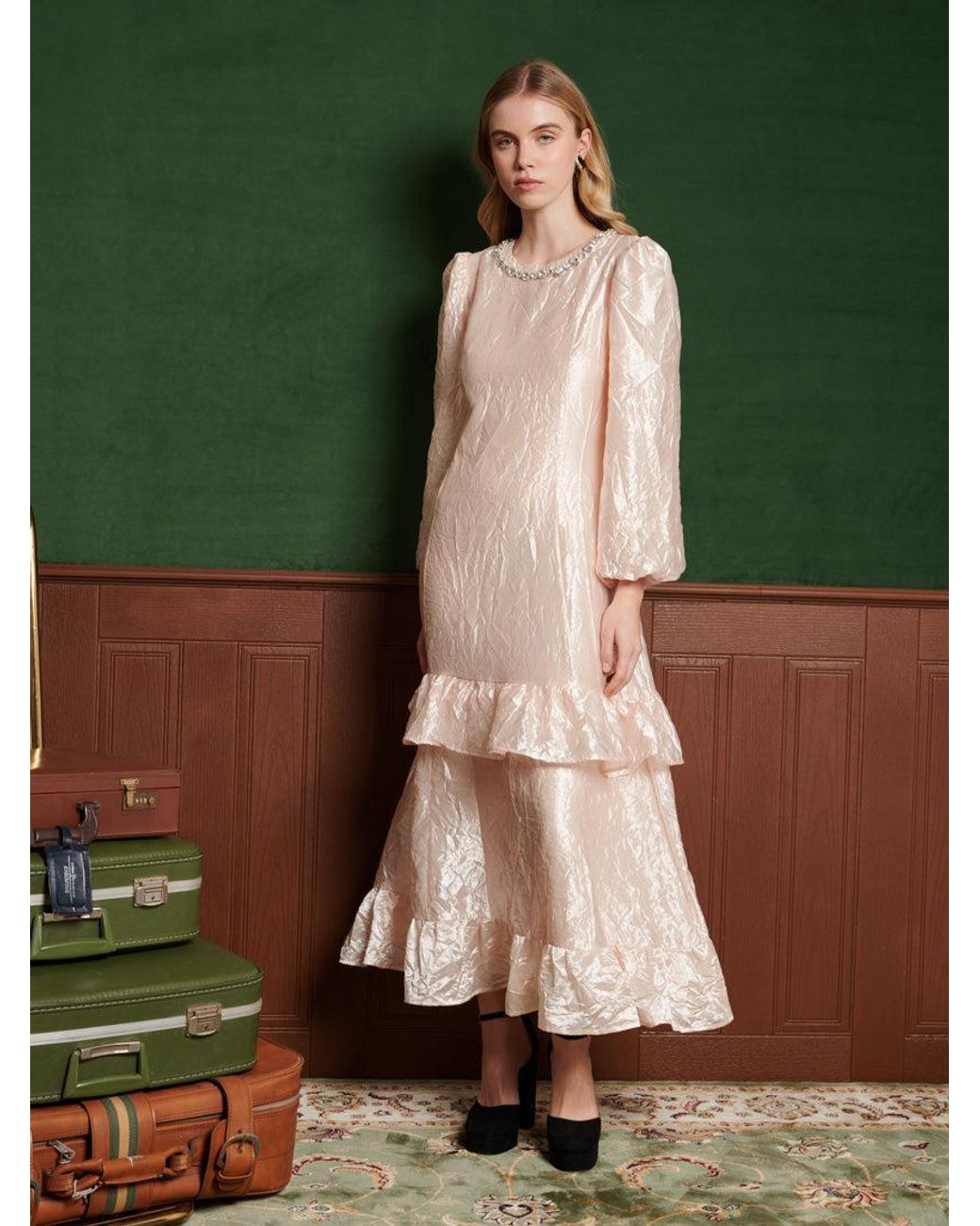 Sister Jane Opal Midi Dress in Green | Lyst