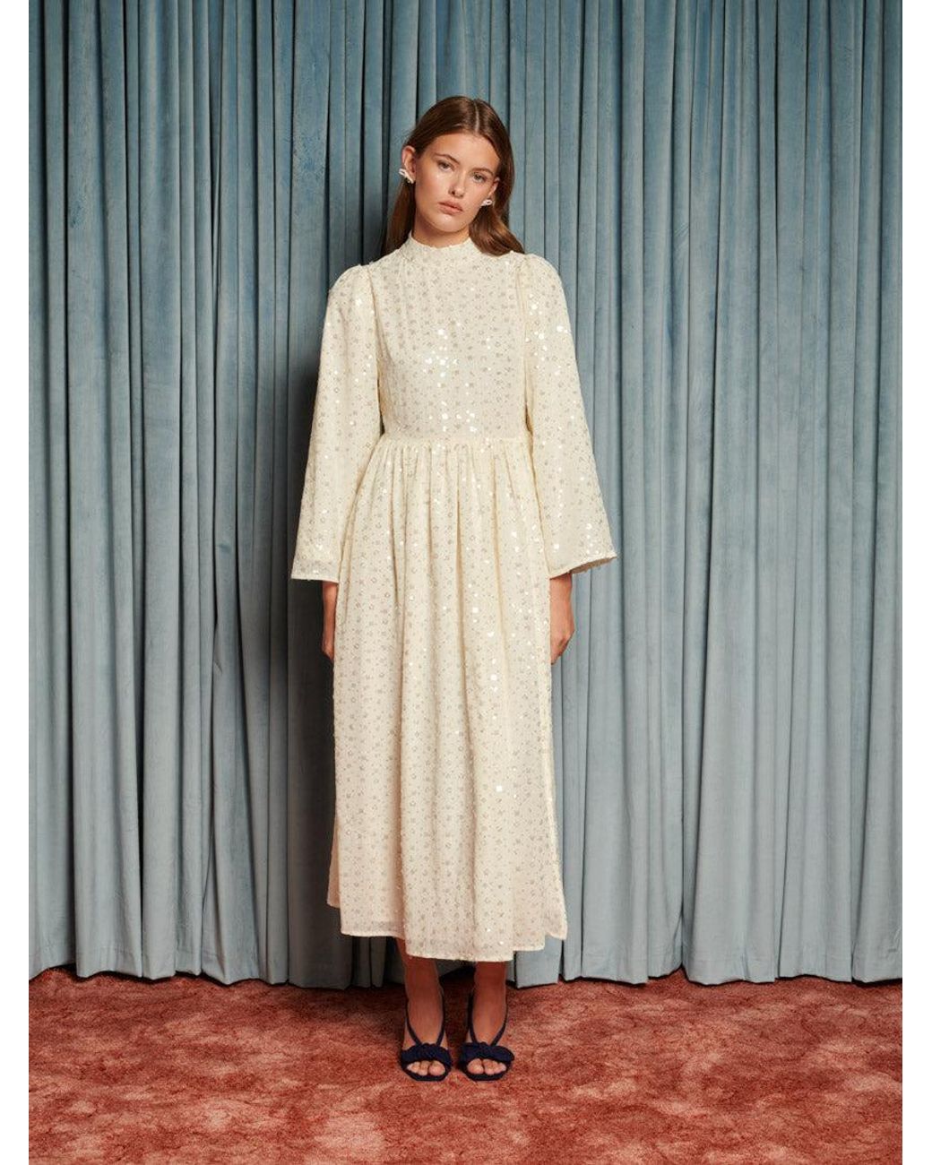 Sister Jane Gray Reel Embellished Maxi Dress
