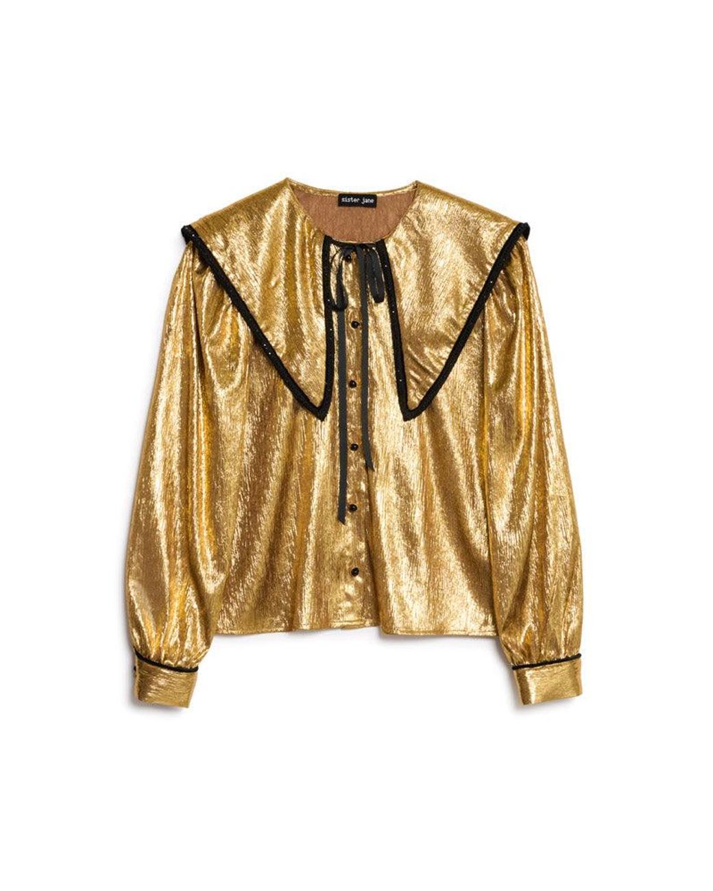 Sister Jane Purple Rendez-vous Lame Blouse