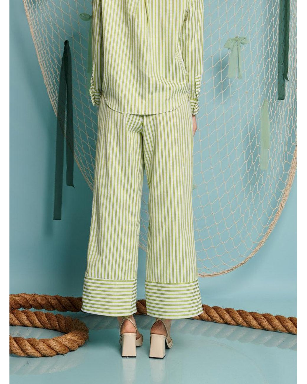 Sister Jane Green Seven Seas Stripe Trousers