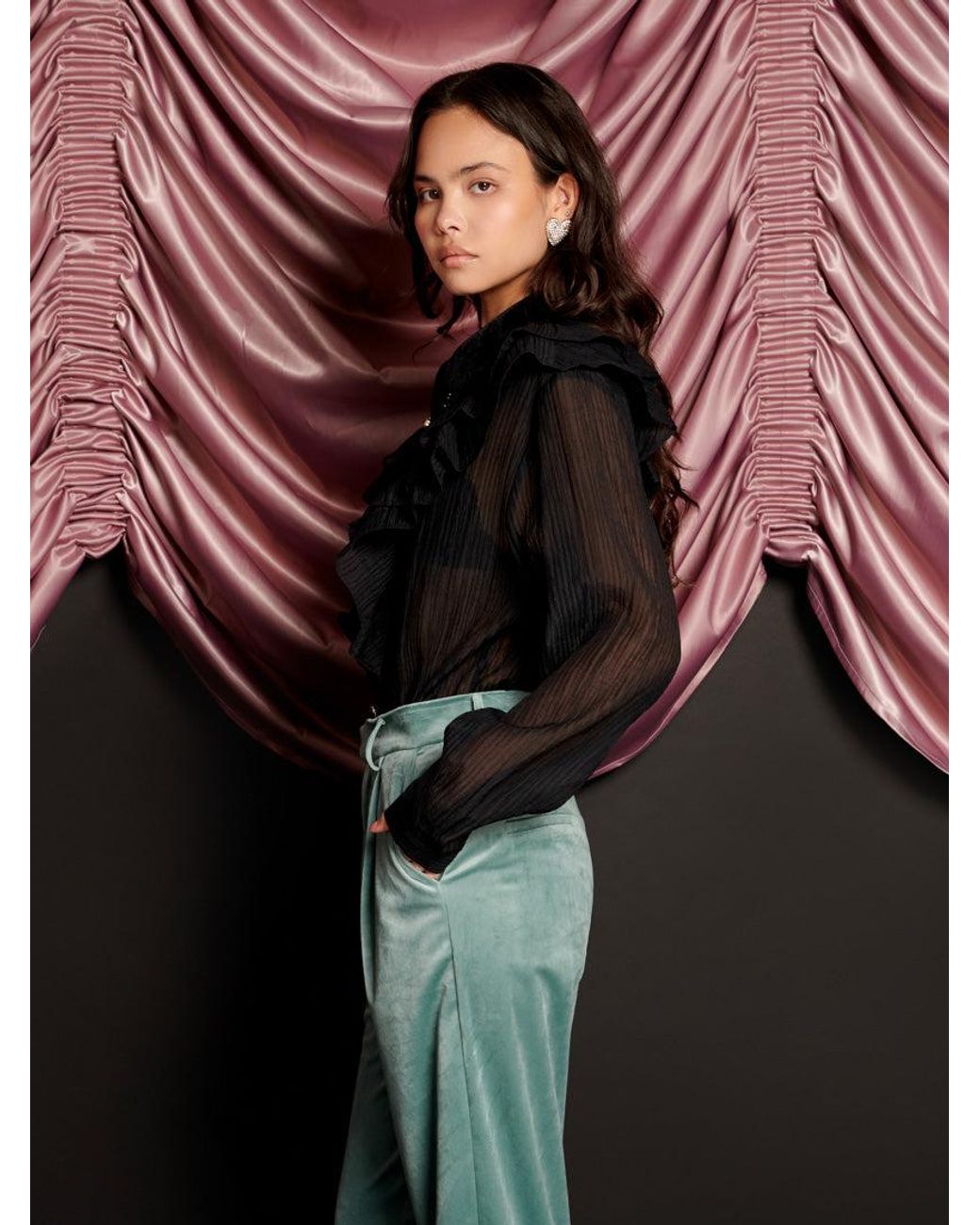 Sister Jane Multicolor Kelly Ruffle Blouse