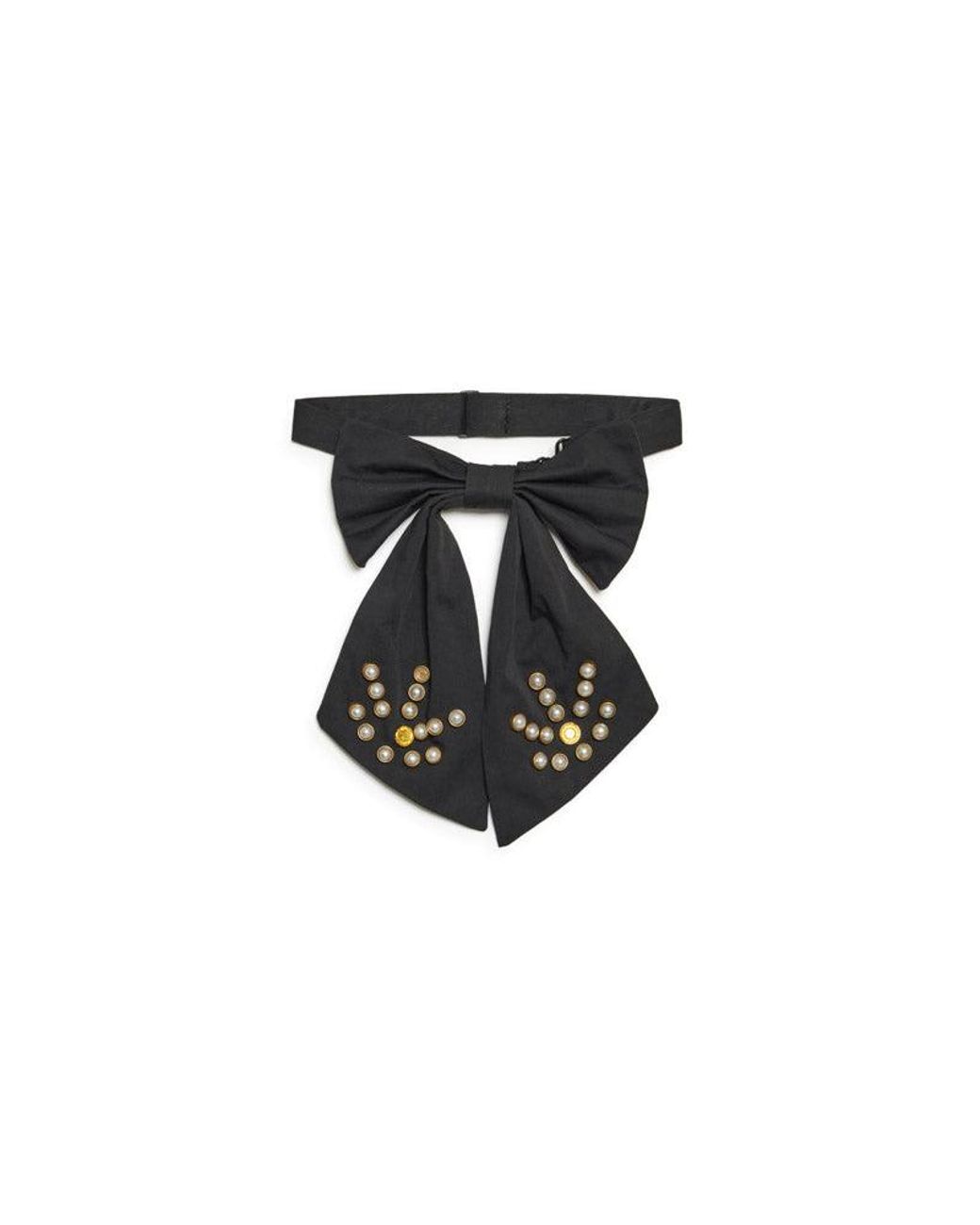 Sister Jane Red Lyon Studded Bow Tie