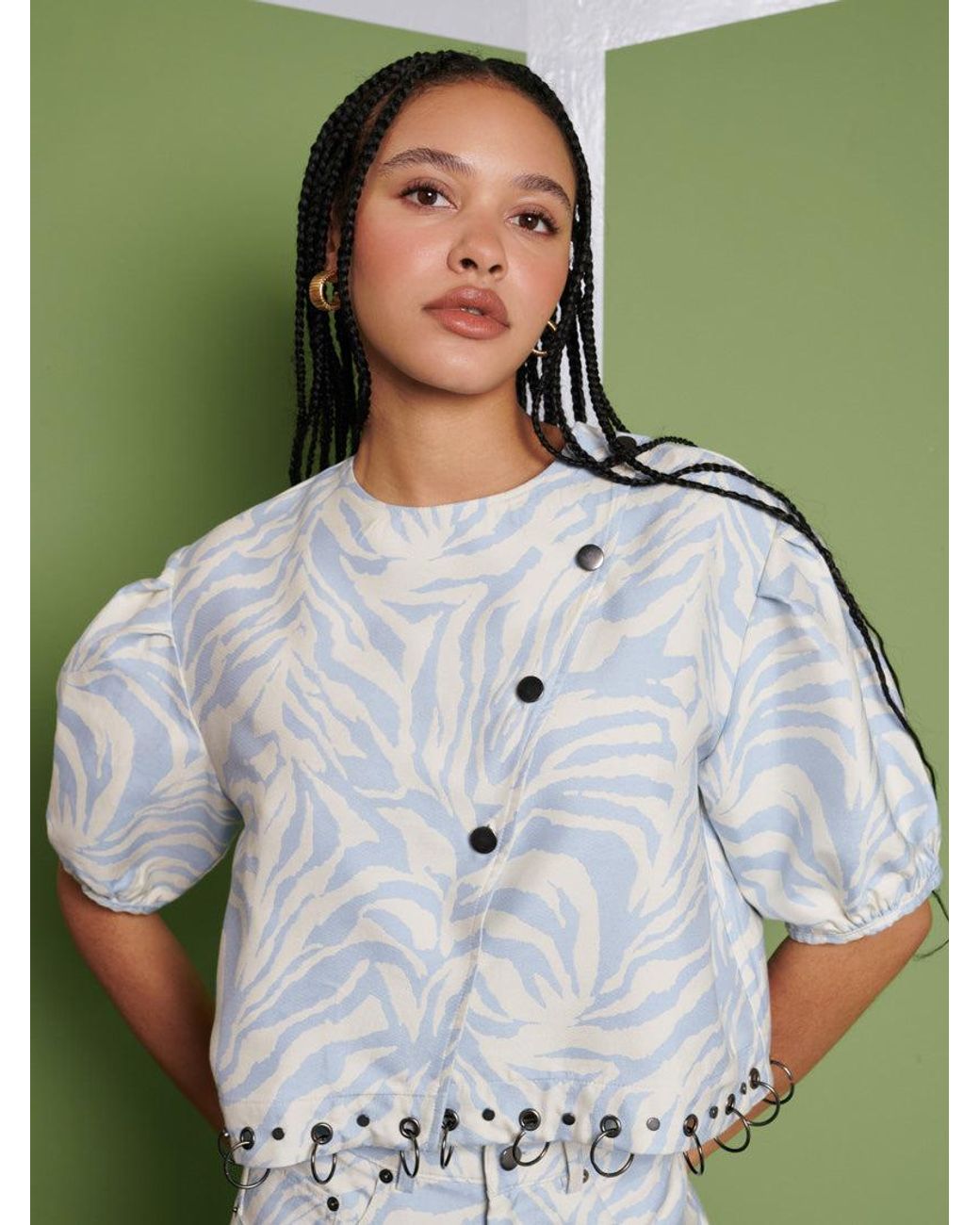 Sister Jane Green Ghospell Serena Zebra Top
