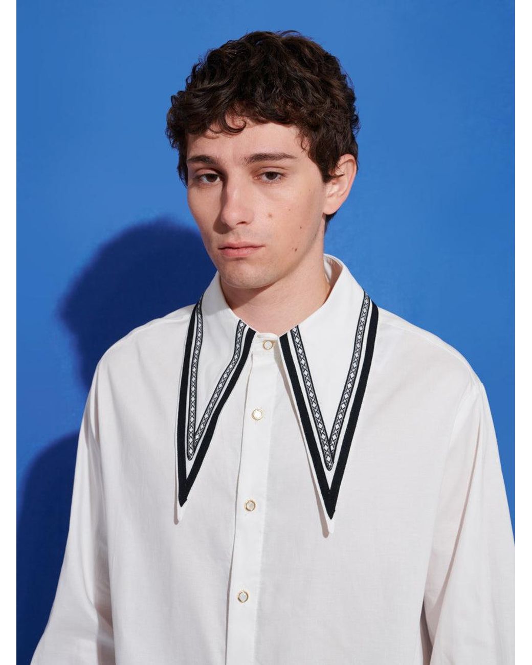 Sister Jane Blue Kostas Trim Shirt