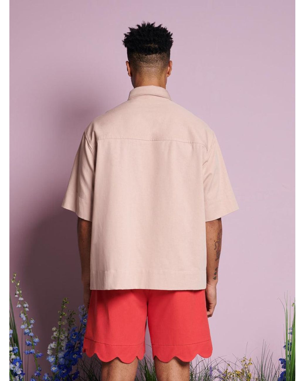 Sister Jane Red Glen Beaded Boxy Shirt