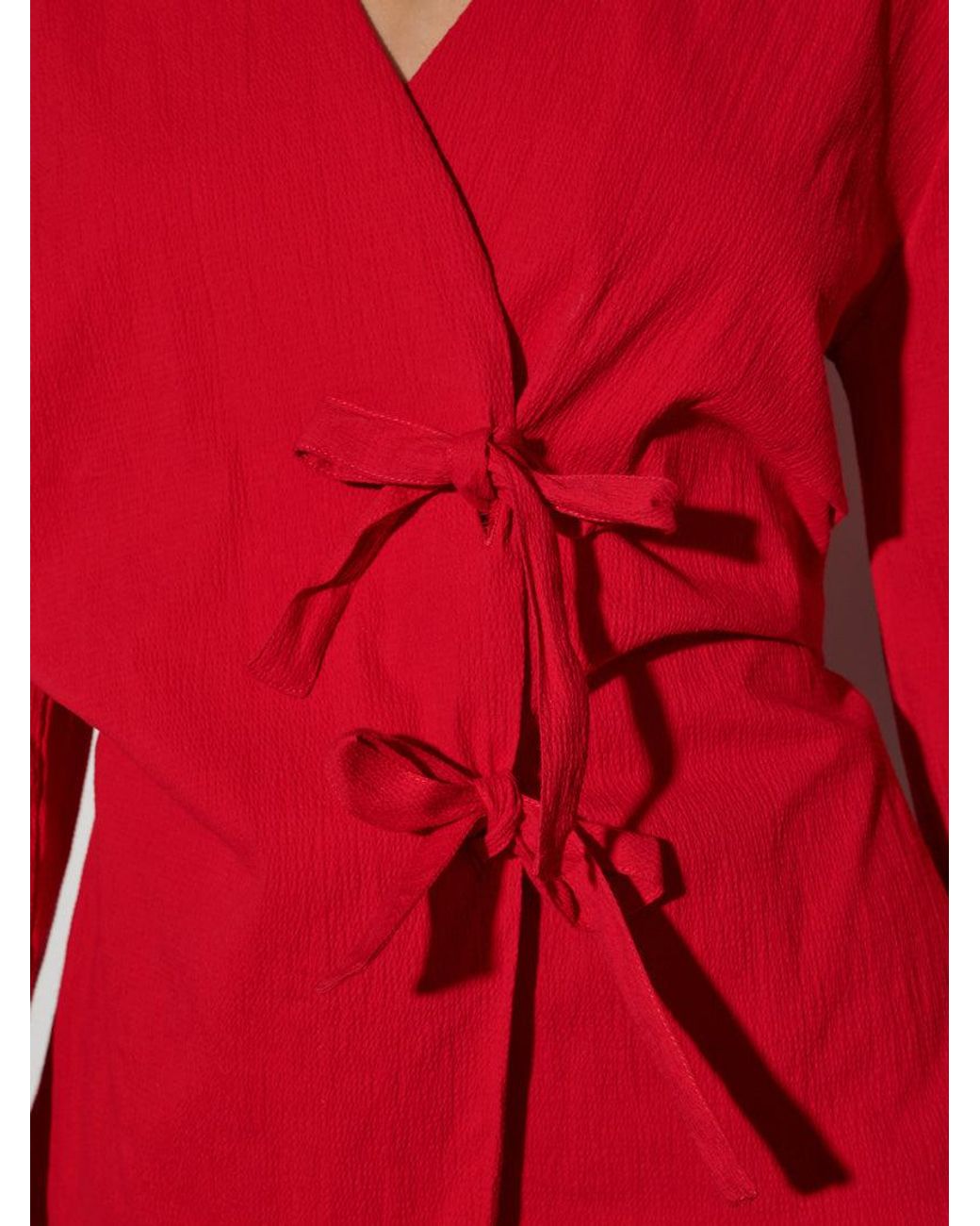 Sister Jane Red Ghospell Julie Wrap Top