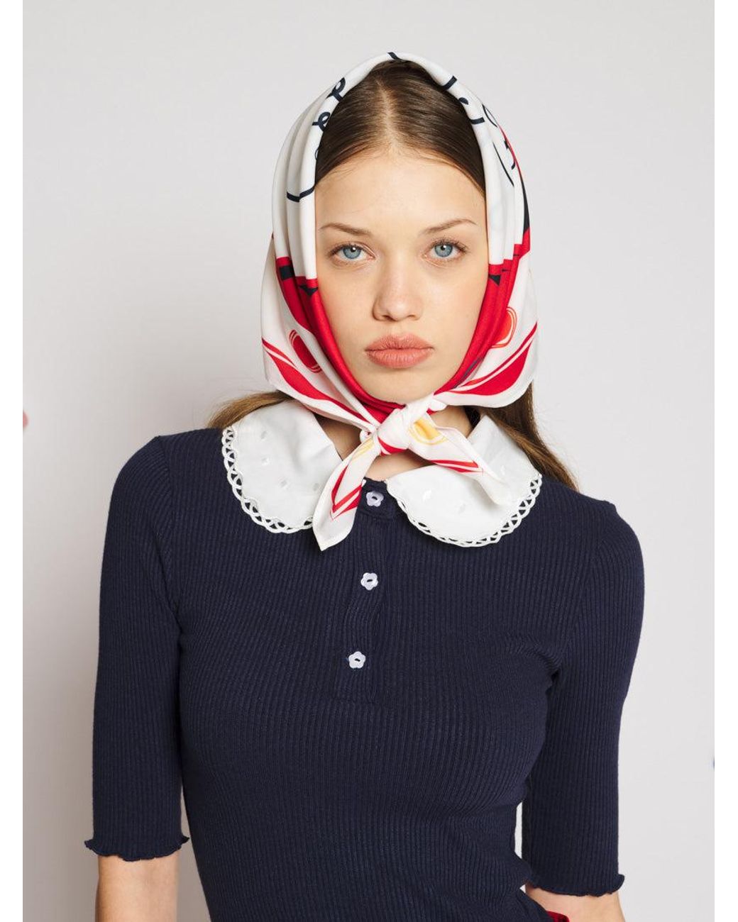 Sister Jane Blue Elodie Print Headscarf