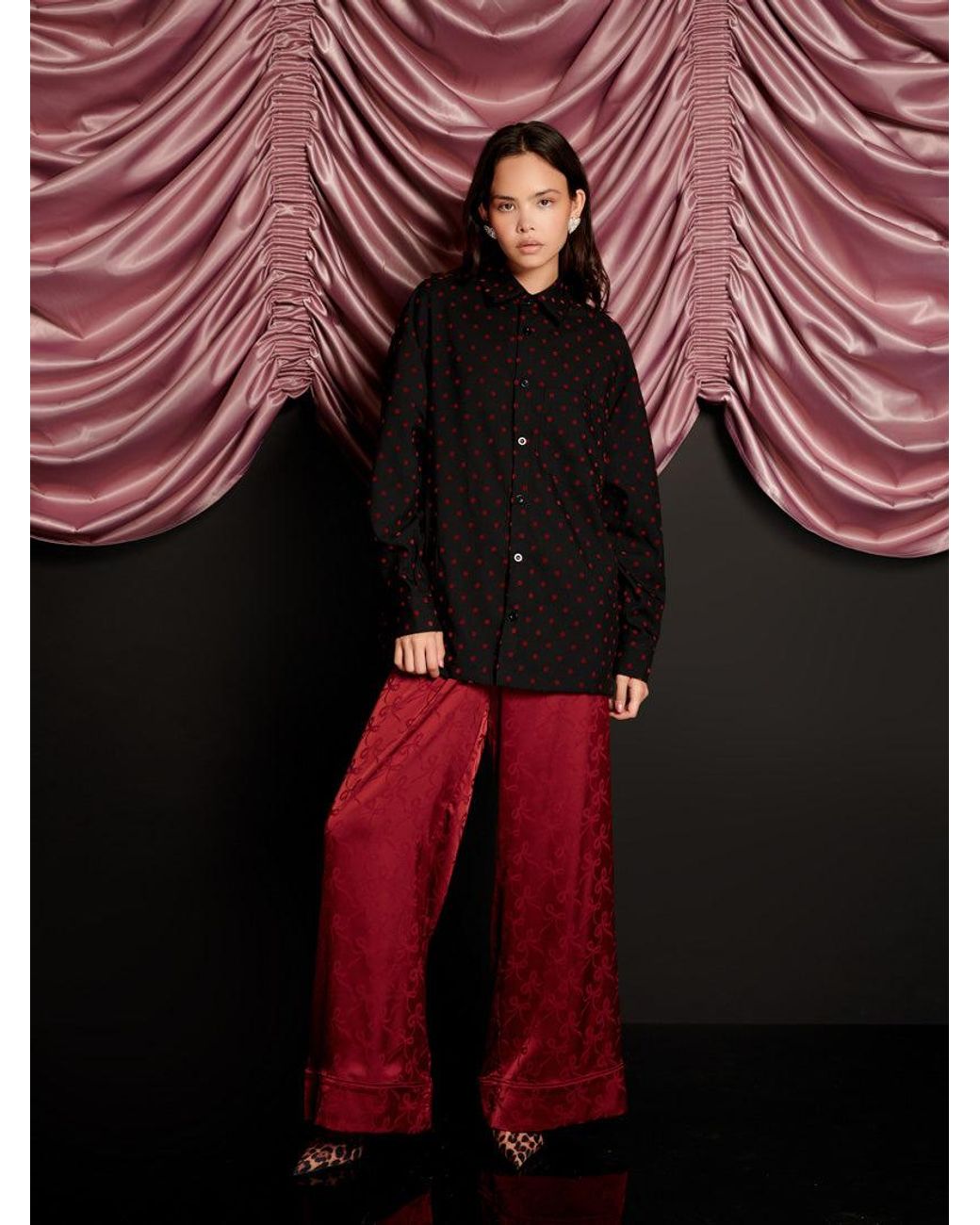 Sister Jane Black Frankie Polka Dot Shirt