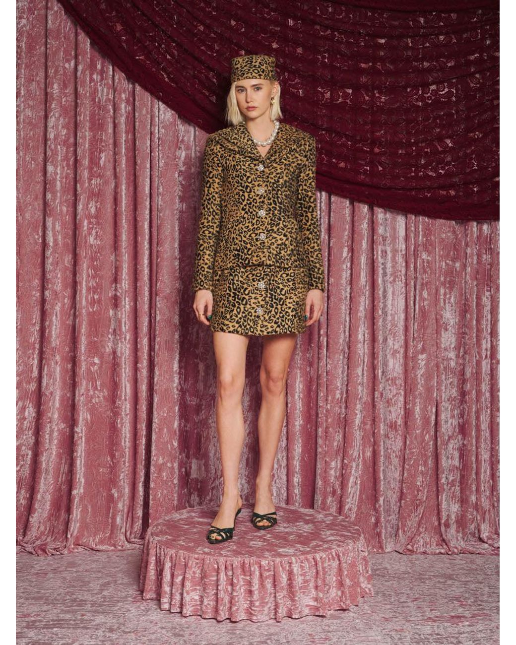 Sister Jane Purple Dream Orion Leopard Fitted Jacket