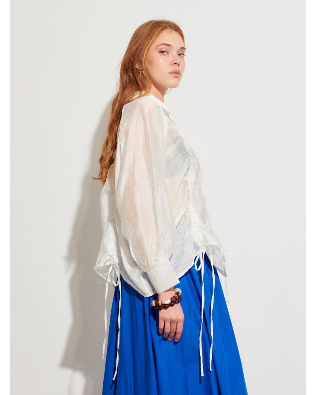 Sister Jane Blue Ghospell Elana Drawstring Shirt