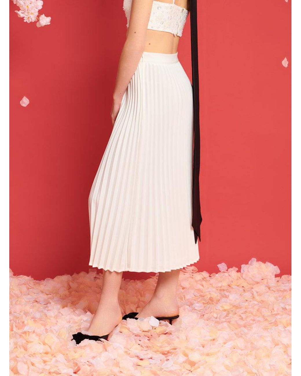Sister Jane Pink Dream Carolina Pleated Midi Skirt
