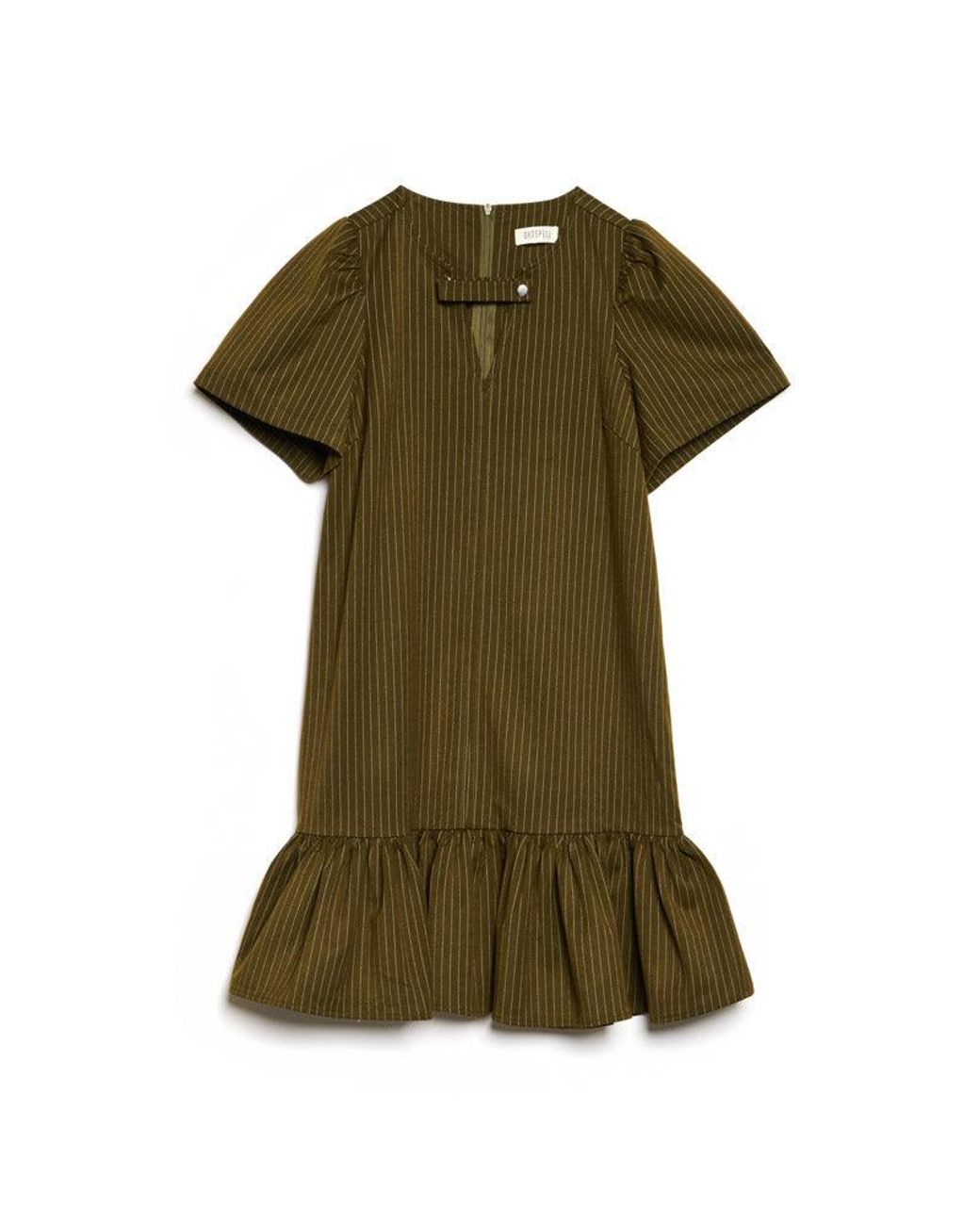 Sister Jane Brown Ghospell Bettie Pinstripe Mini Dress