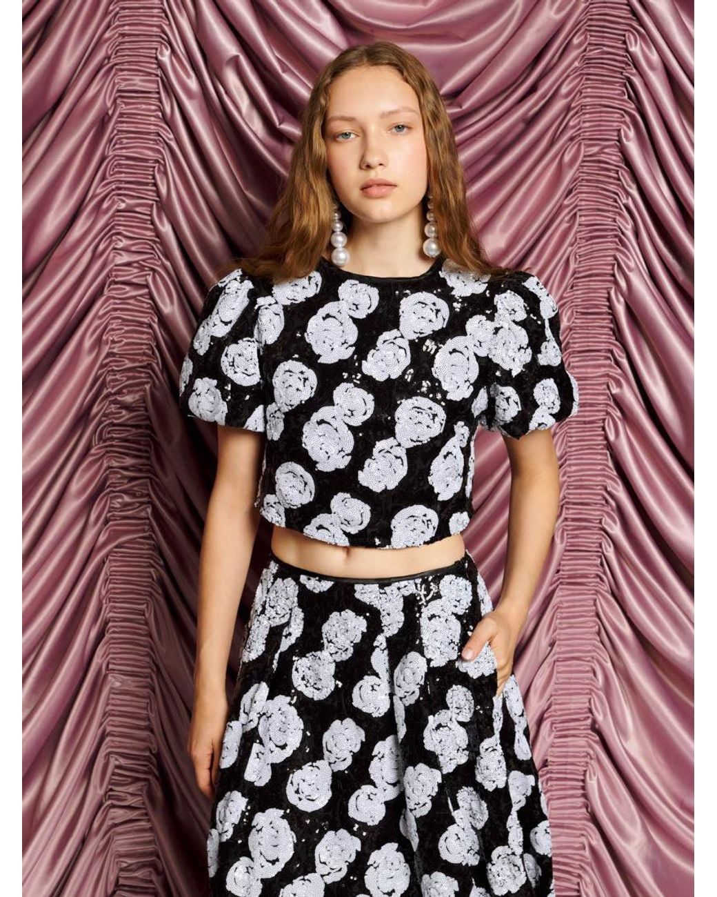 Sister Jane Pink Dream Roxie Rose Sequin Top