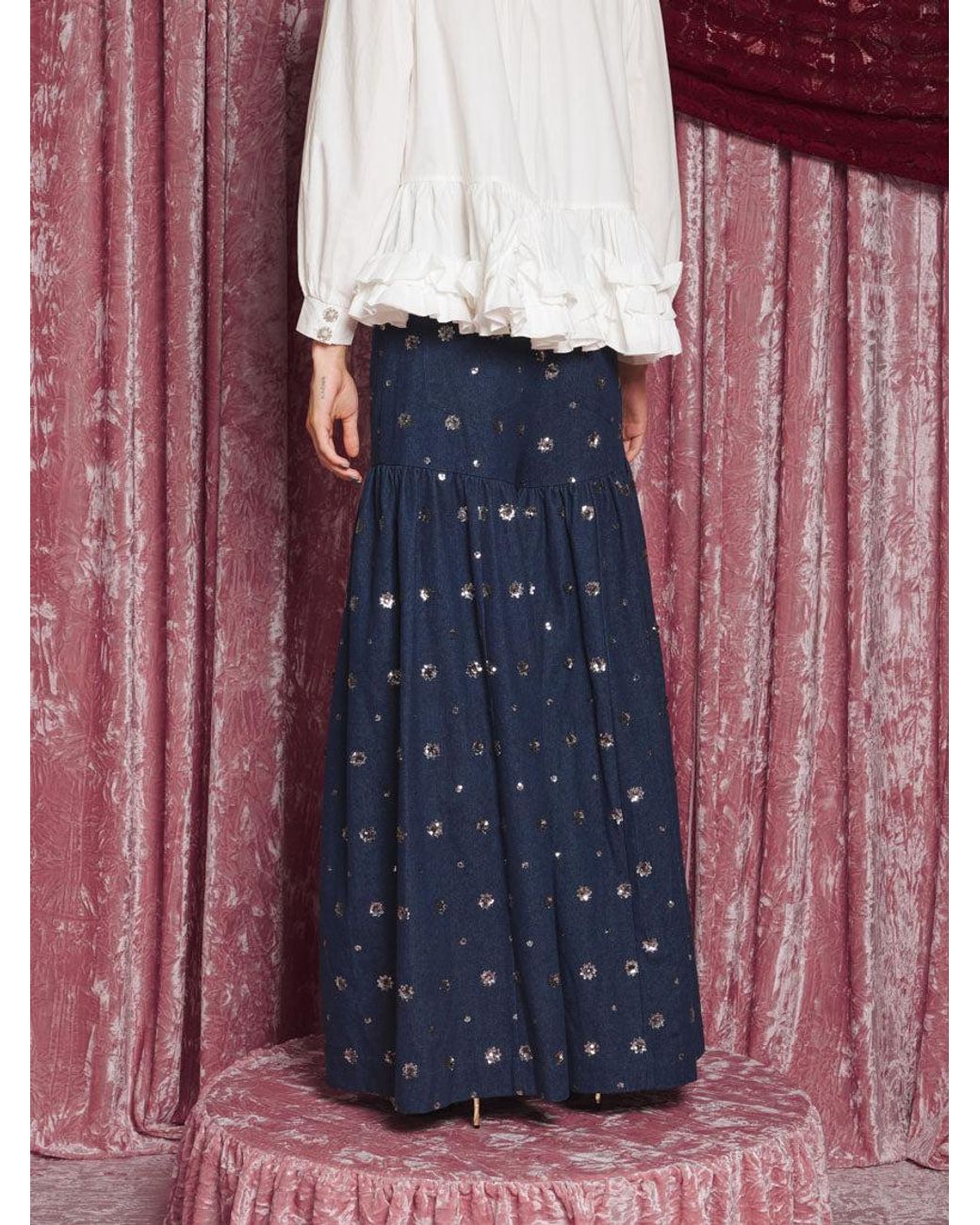 Sister Jane Blue Dream Lazuli Embellished Jeans