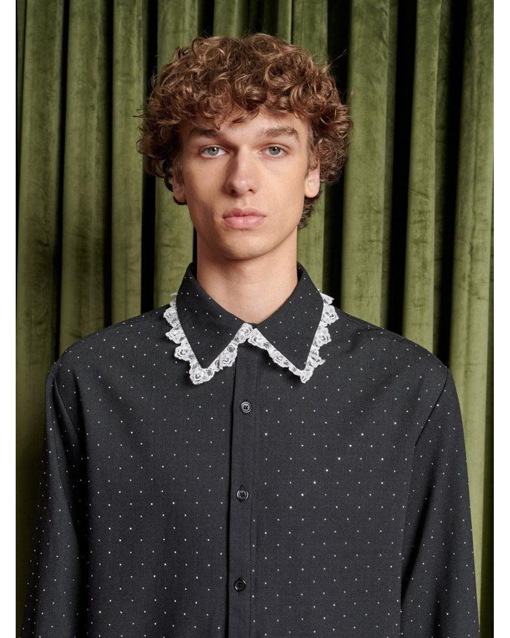 Sister Jane Green Prince Lace Trim Shirt