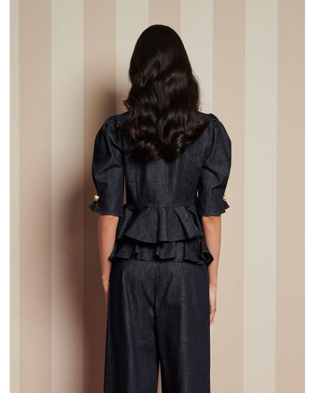 Sister Jane Blue Curio Denim Top