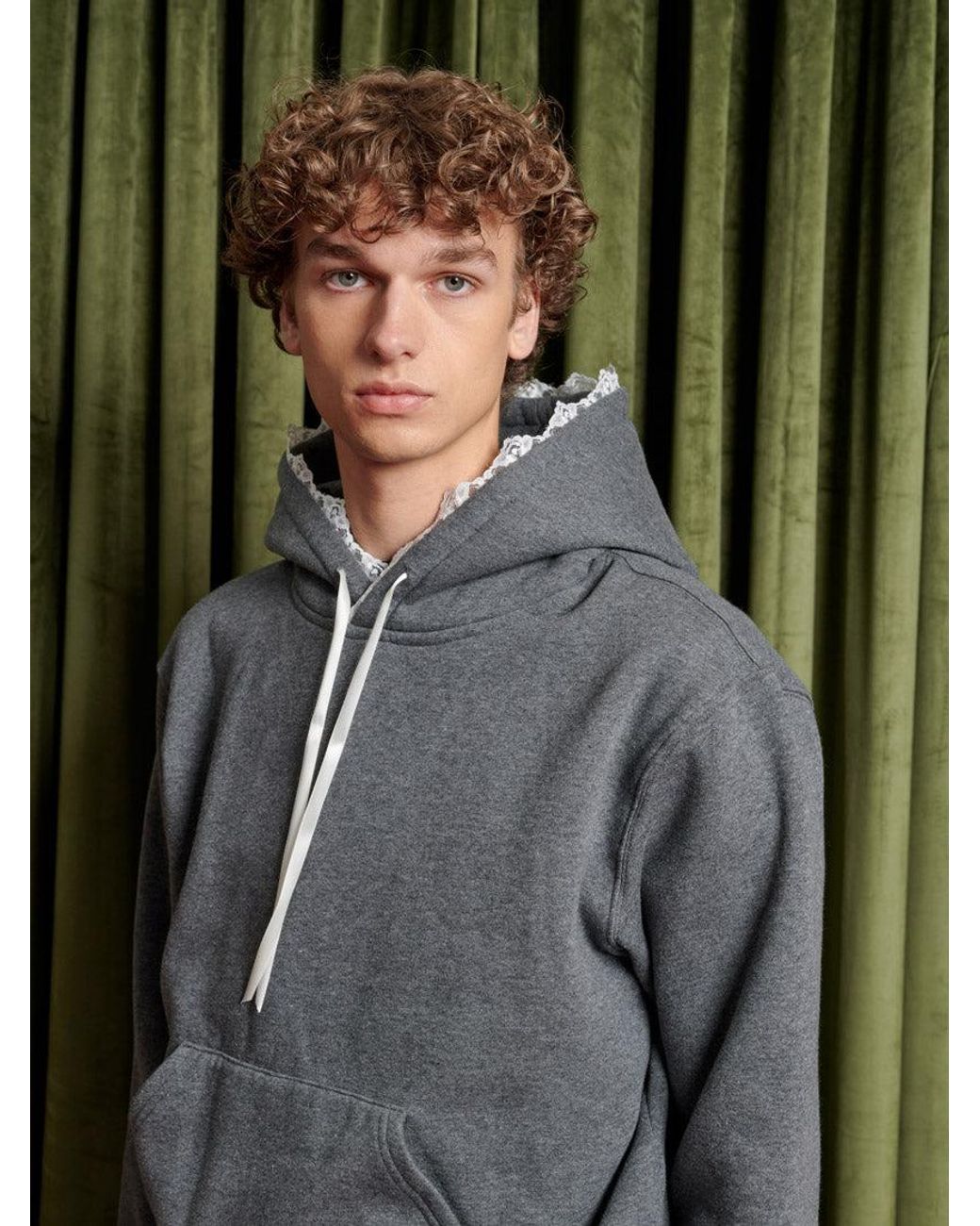 Sister Jane Green Elodie Lace Trim Hoodie