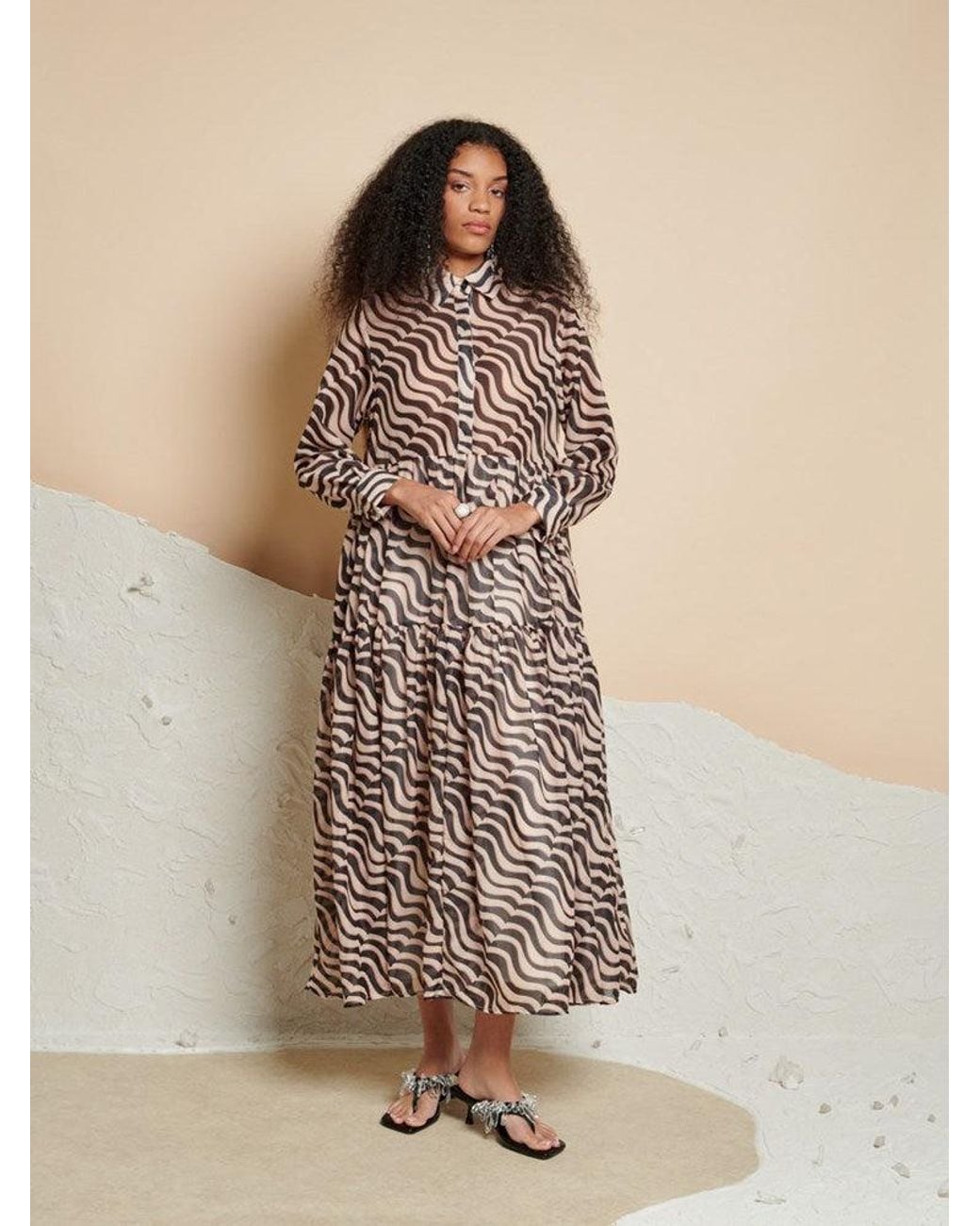 Sister Jane Natural Ghospell Cecilia Printed Midi Dress