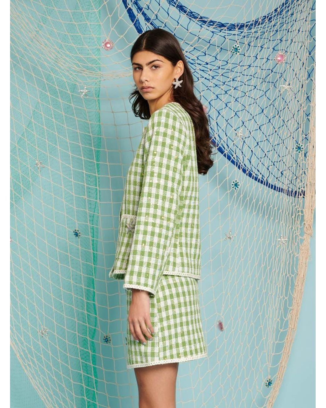 Sister Jane Green Dream Coastal Tweed Jacket